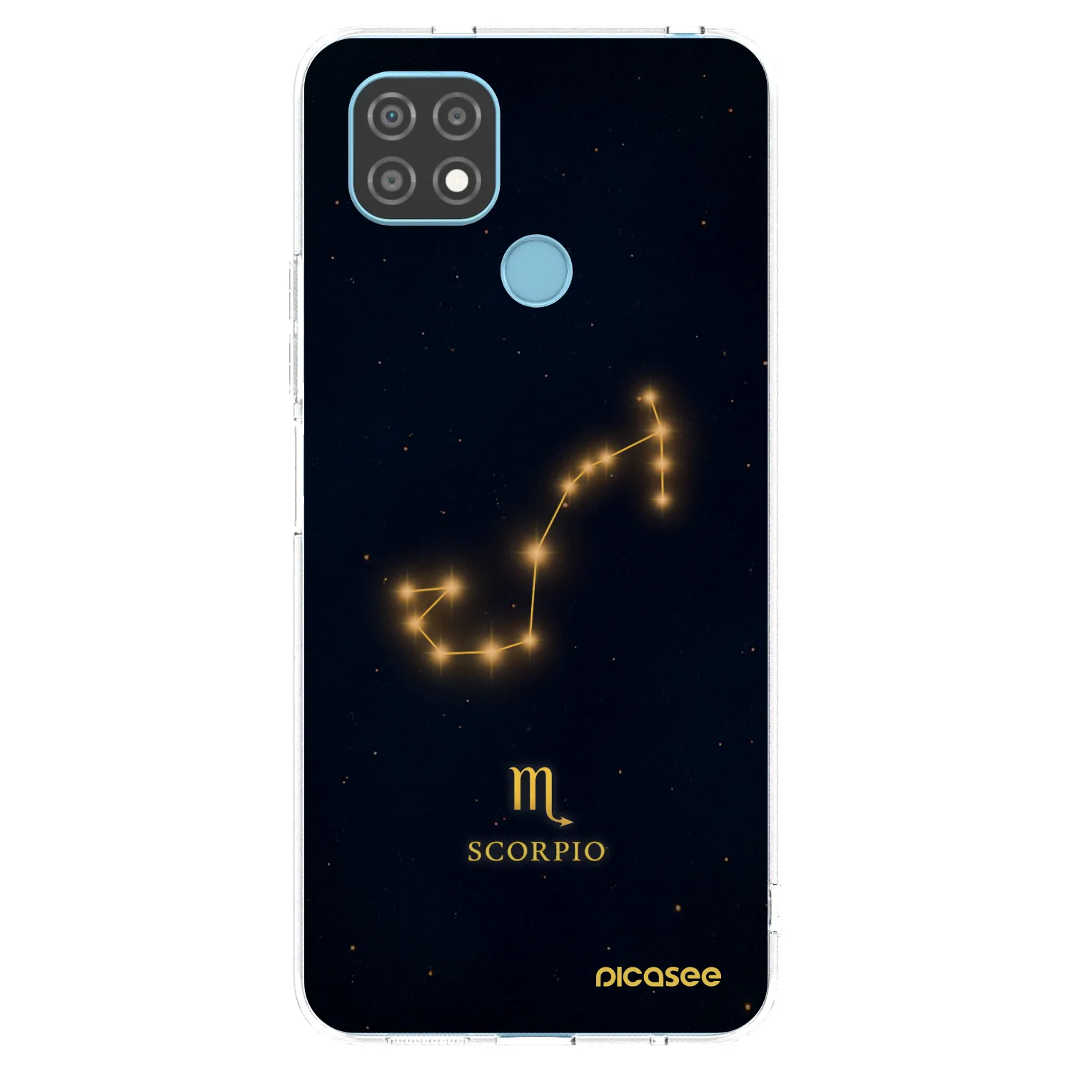 Picasee átlátszó szilikon tok az alábbi mobiltelefonokra Realme C21 - SCORPIO
