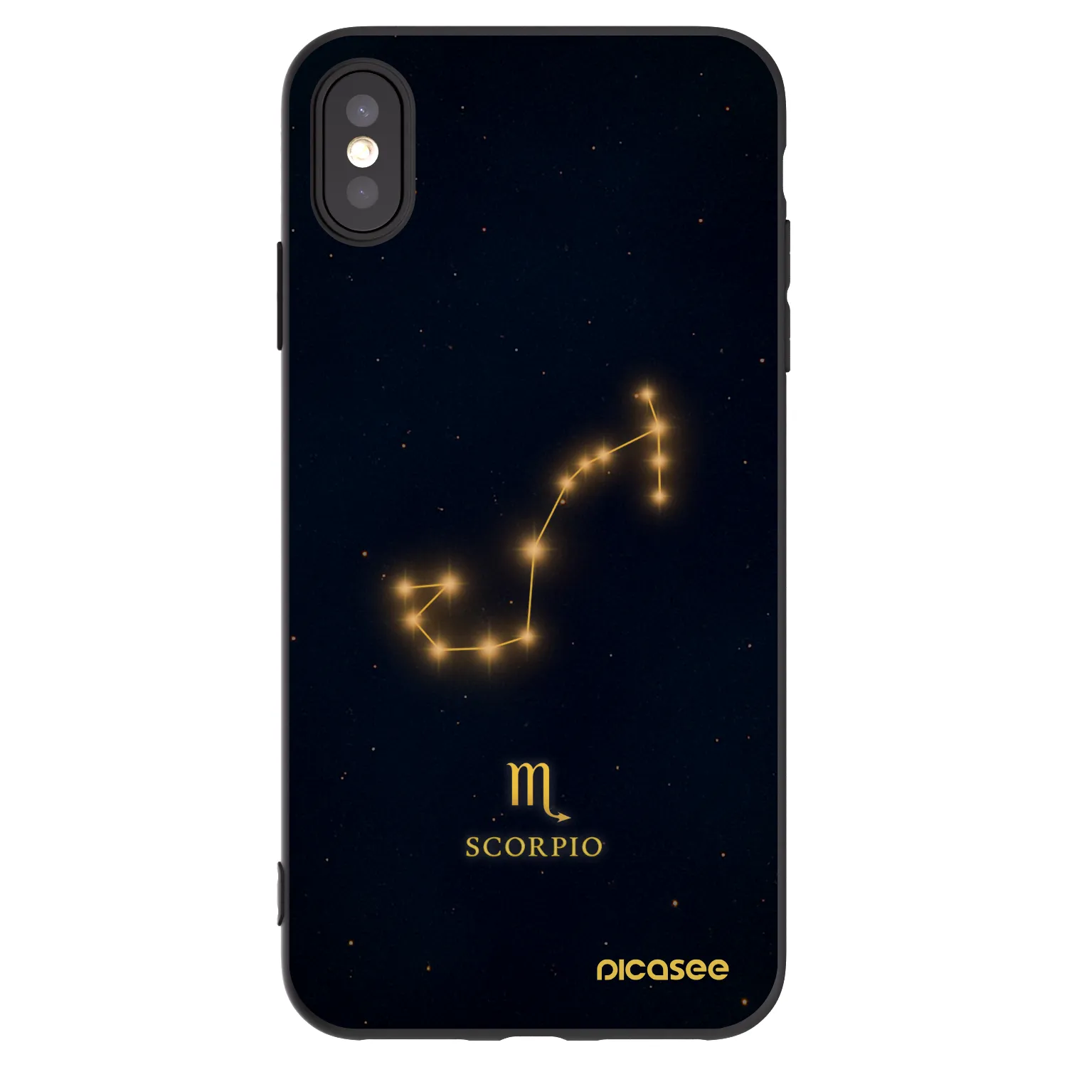 Picasee fekete szilikon tok az alábbi mobiltelefonokra Apple iPhone XS Max - SCORPIO