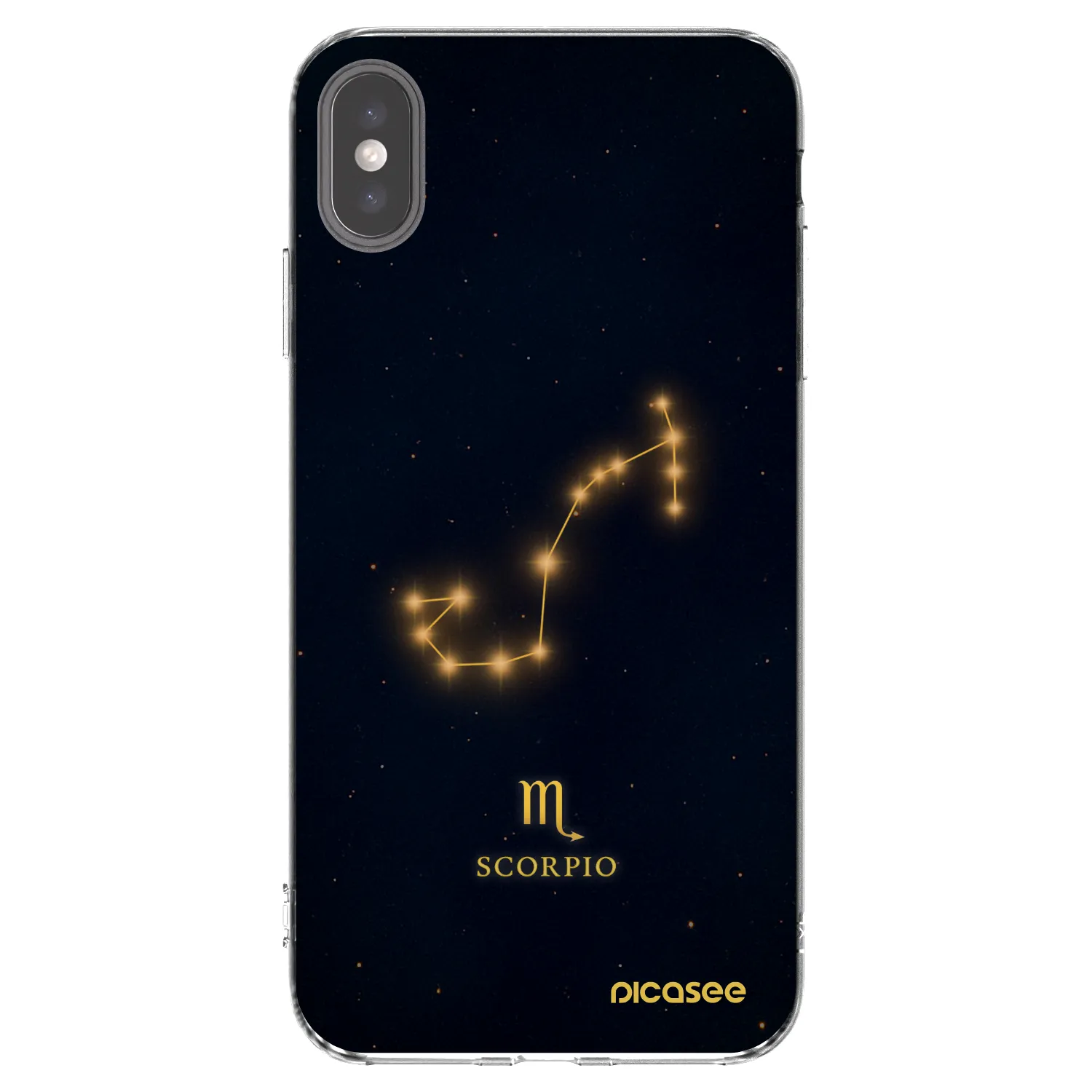 Picasee átlátszó szilikon tok az alábbi mobiltelefonokra Apple iPhone XS Max - SCORPIO