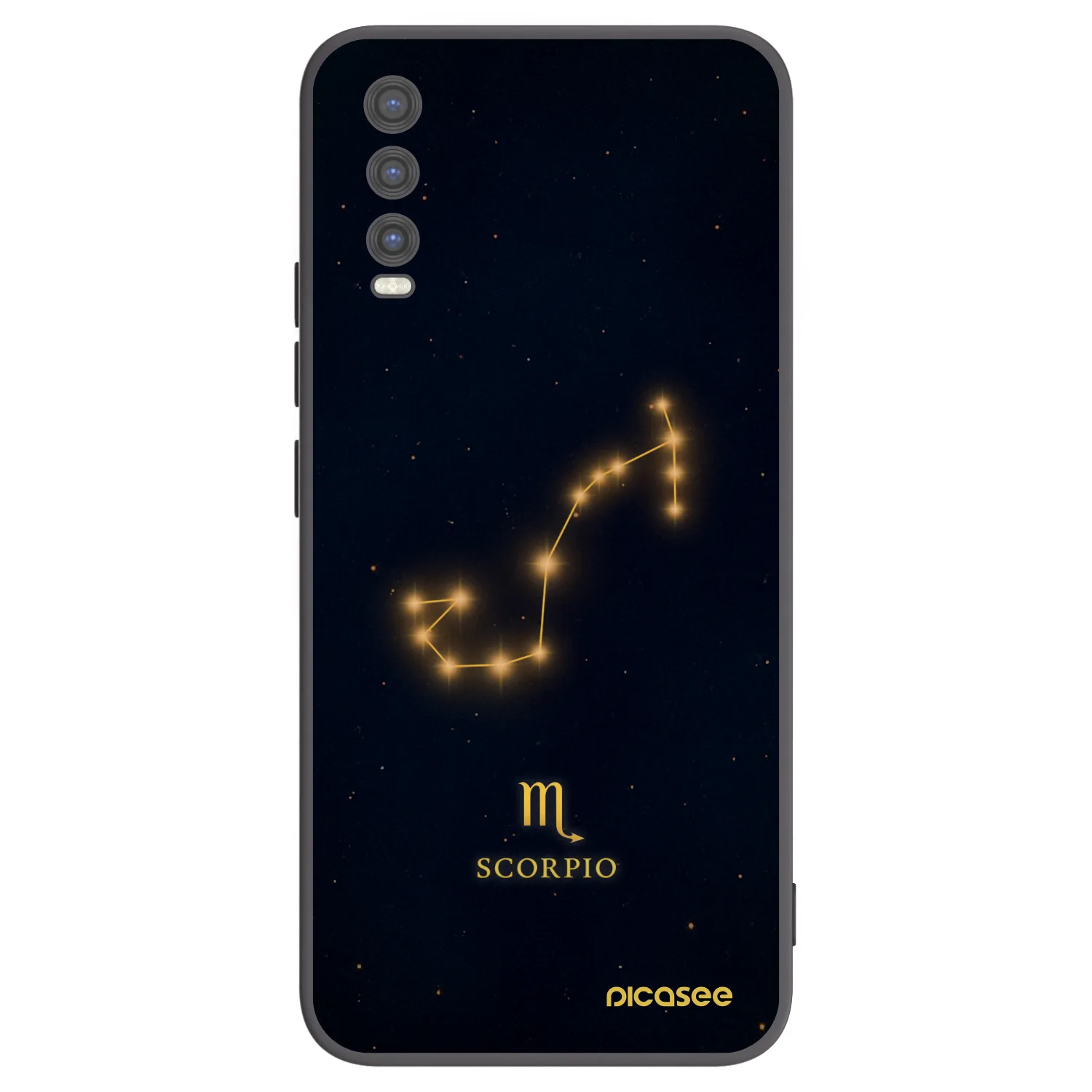 Picasee fekete szilikon tok az alábbi mobiltelefonokra Vivo Y20s - SCORPIO