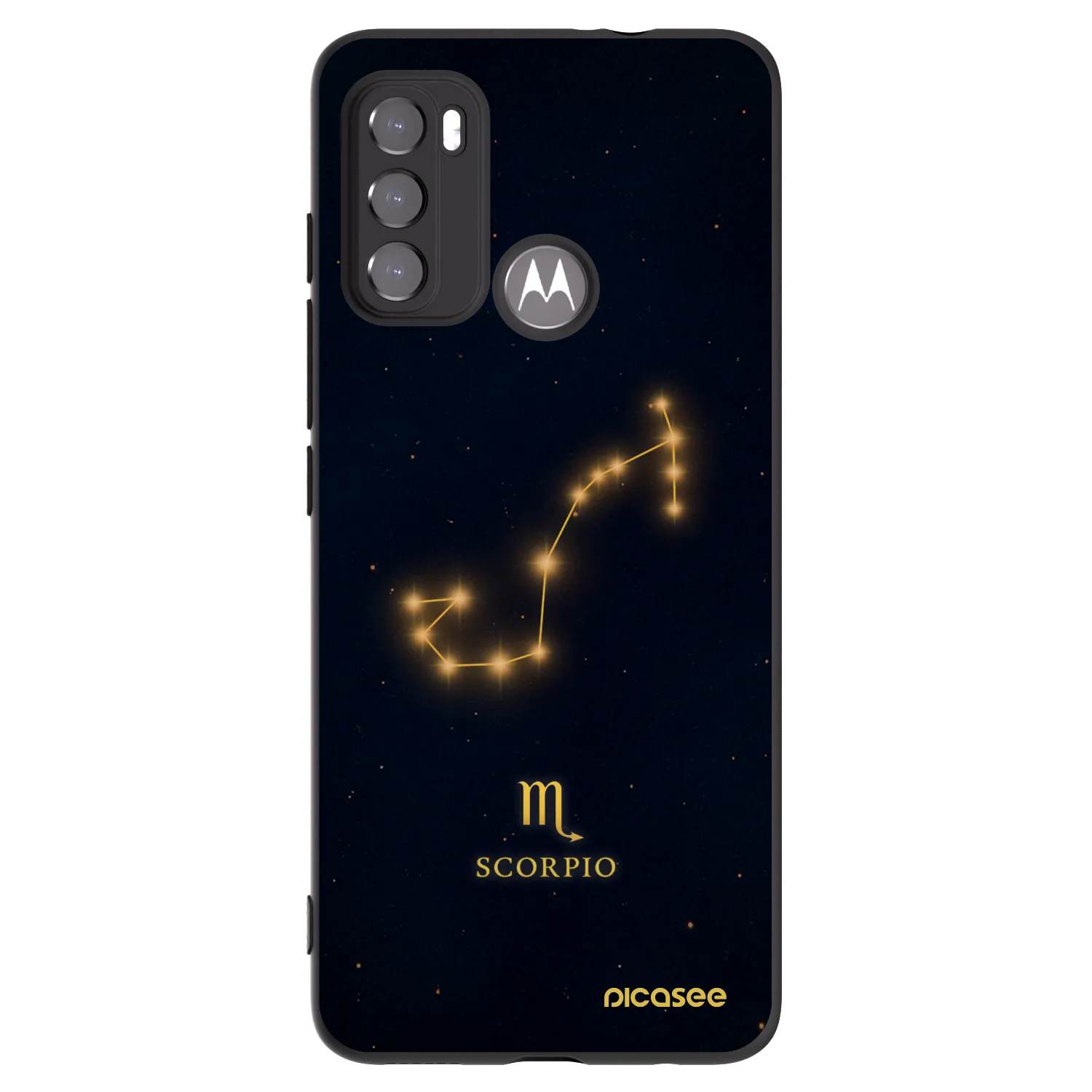 Picasee fekete szilikon tok az alábbi mobiltelefonokra Motorola Moto G60 - SCORPIO