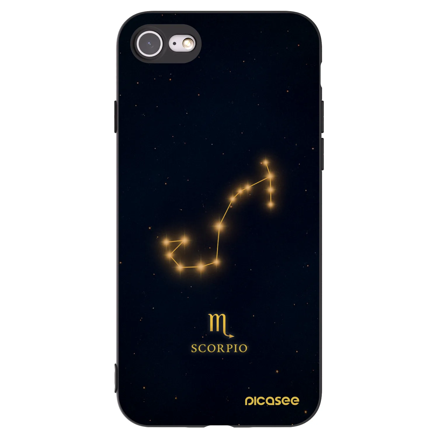 Picasee fekete szilikon tok az alábbi mobiltelefonokra Apple iPhone SE 2022 - SCORPIO