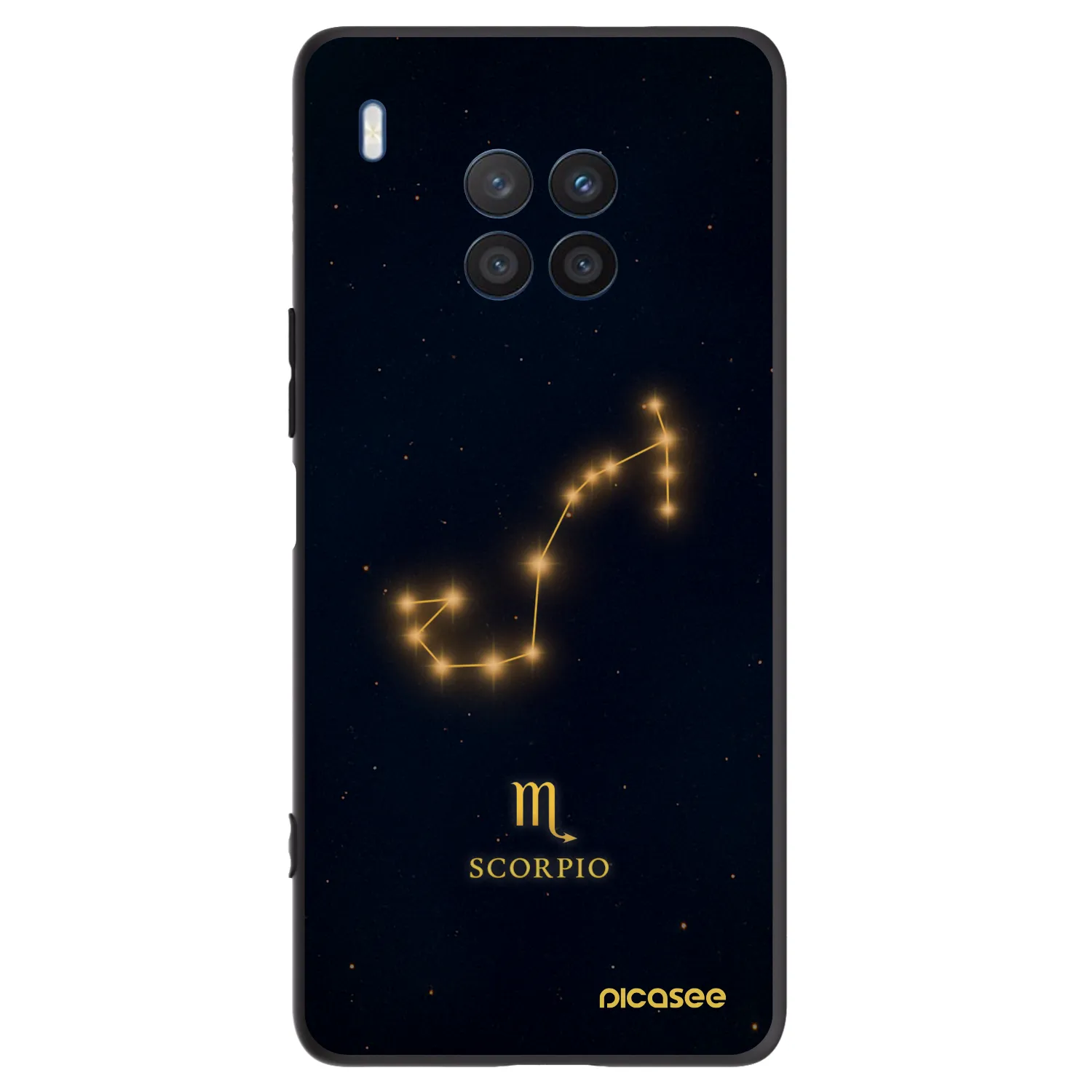 Picasee fekete szilikon tok az alábbi mobiltelefonokra Honor 50 Lite - SCORPIO