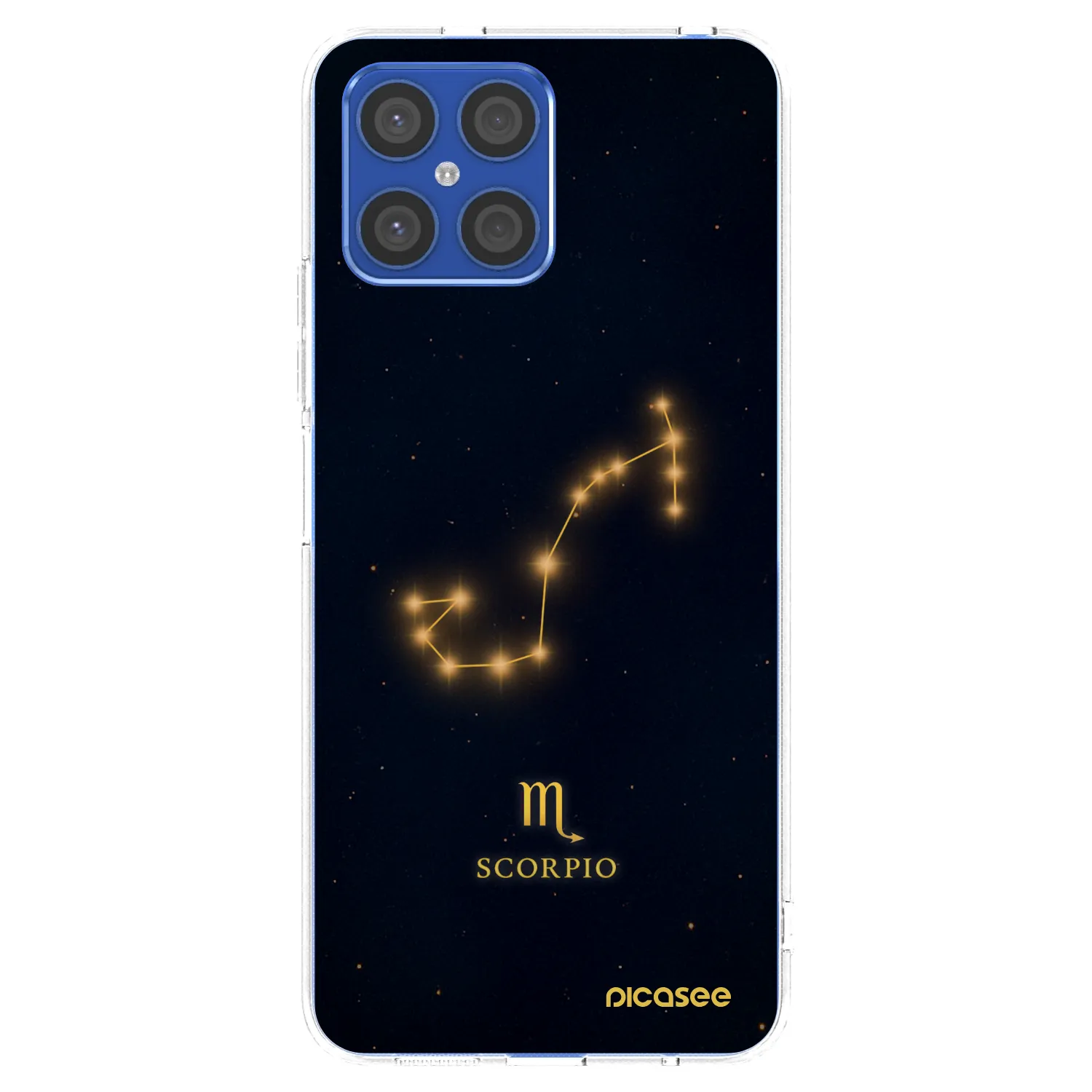 Picasee átlátszó szilikon tok az alábbi mobiltelefonokra Honor X8 4G - SCORPIO