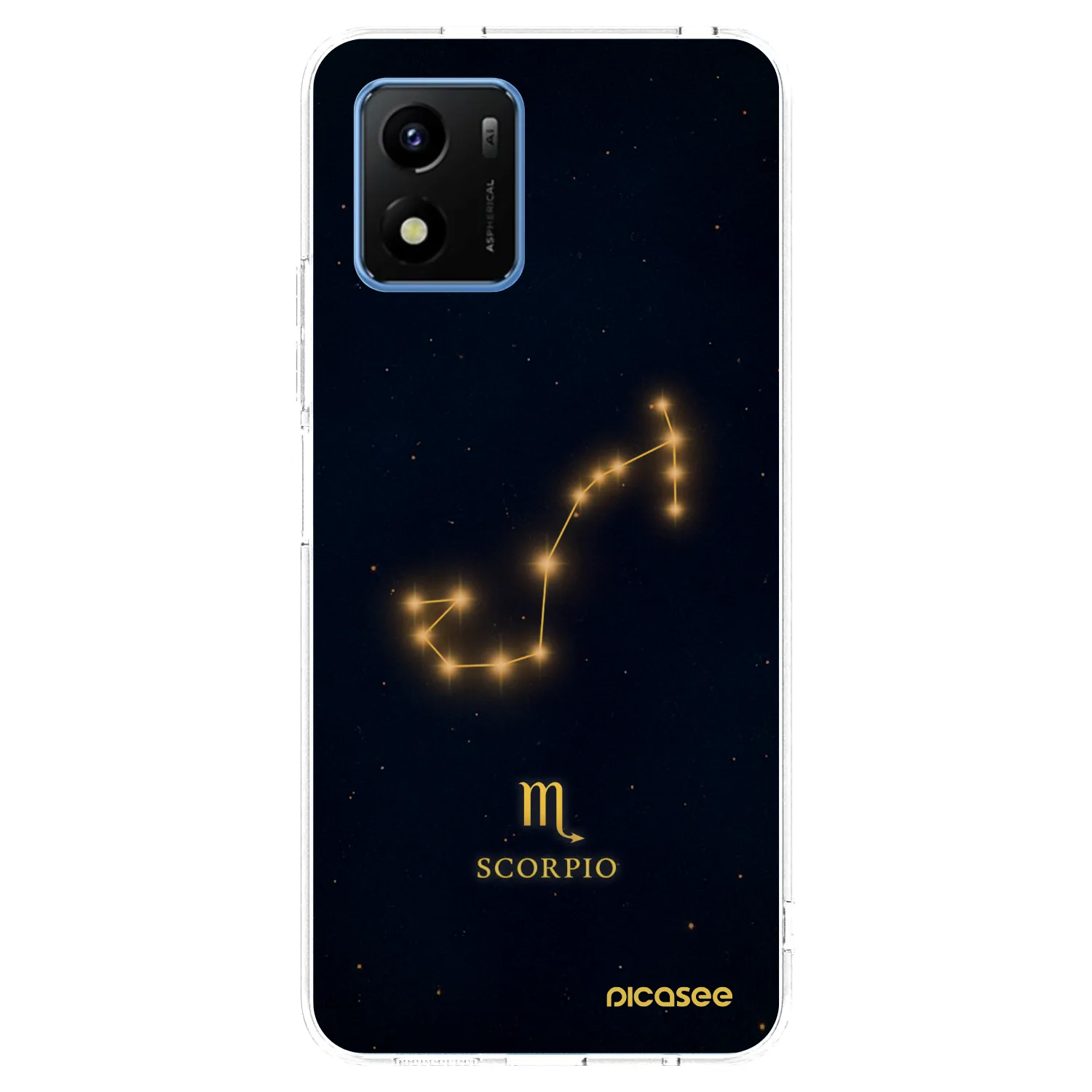 Picasee átlátszó szilikon tok az alábbi mobiltelefonokra Vivo Y01 - SCORPIO