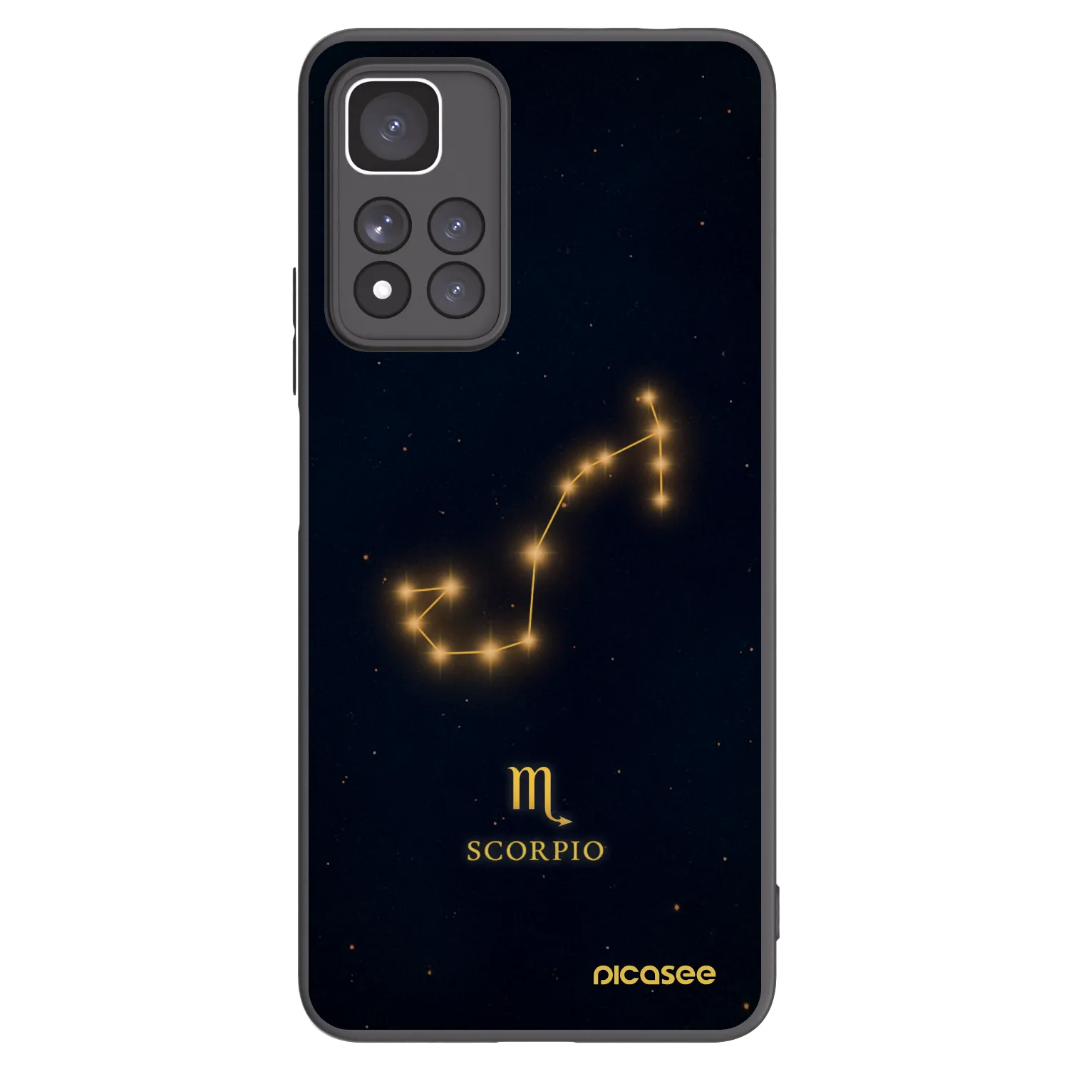 Picasee fekete szilikon tok az alábbi mobiltelefonokra Xiaomi Redmi Note 11 Pro+ 5G - SCORPIO