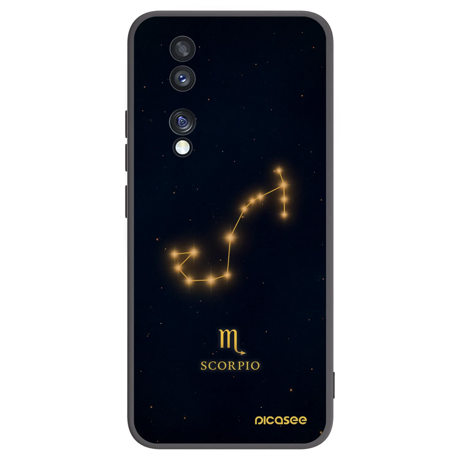 Picasee fekete szilikon tok az alábbi mobiltelefonokra Honor 70 - SCORPIO