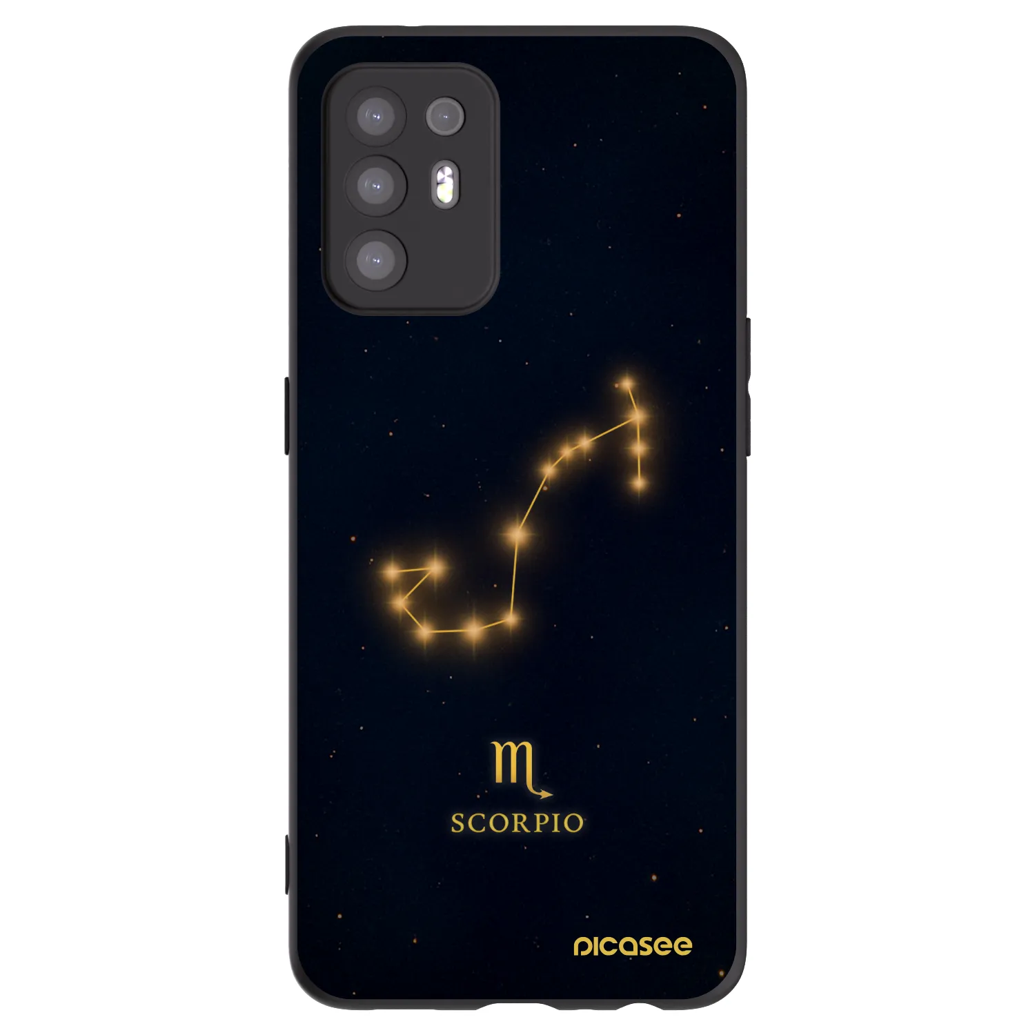 Picasee fekete szilikon tok az alábbi mobiltelefonokra OPPO A94 5G - SCORPIO