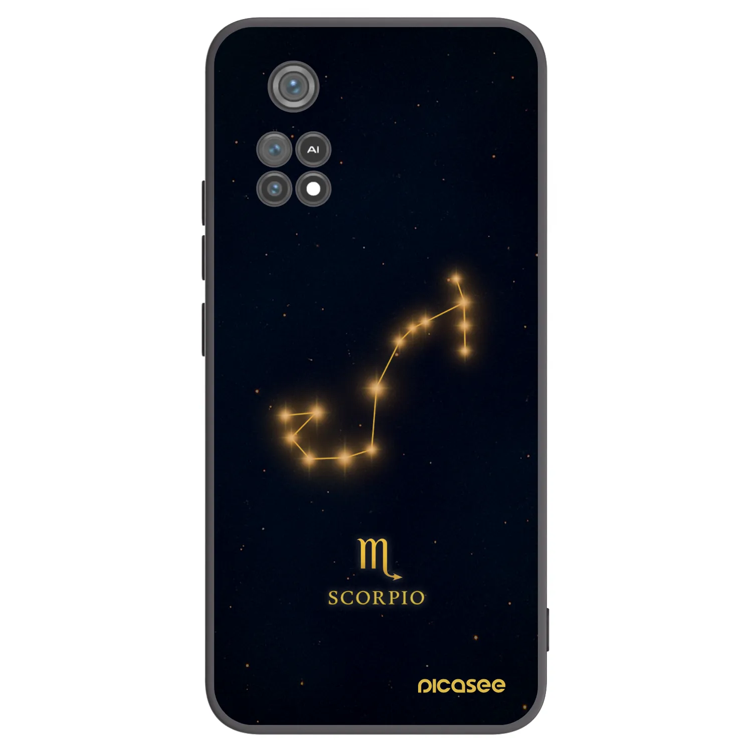 Picasee fekete szilikon tok az alábbi mobiltelefonokra Xiaomi Poco M4 Pro - SCORPIO