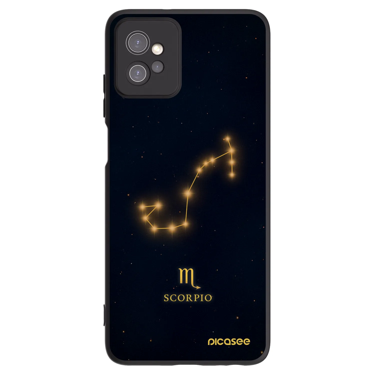 Picasee fekete szilikon tok az alábbi mobiltelefonokra Motorola Moto G32 - SCORPIO