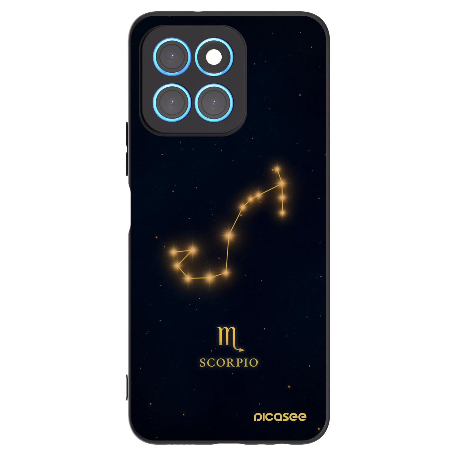 Picasee fekete szilikon tok az alábbi mobiltelefonokra Honor X6 - SCORPIO