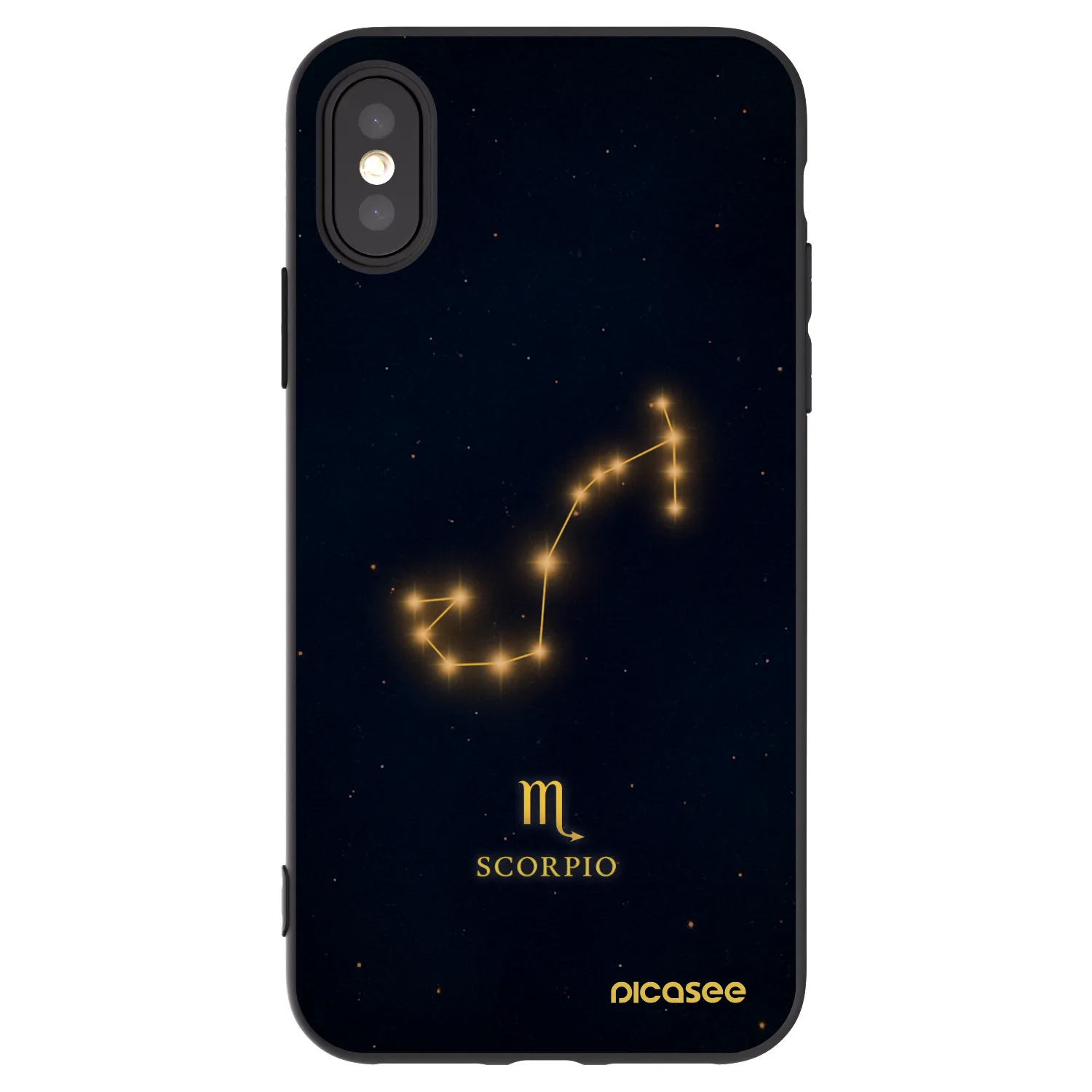 Picasee fekete szilikon tok az alábbi mobiltelefonokra Apple iPhone X/XS - SCORPIO