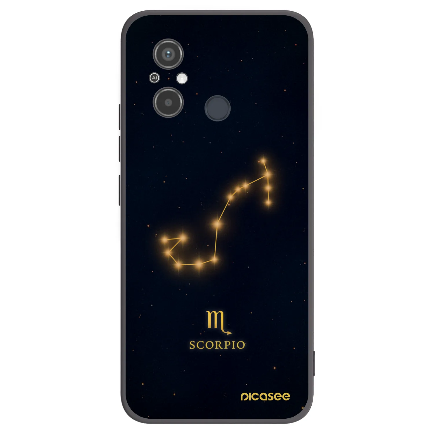 Picasee fekete szilikon tok az alábbi mobiltelefonokra Xiaomi Redmi 12C - SCORPIO