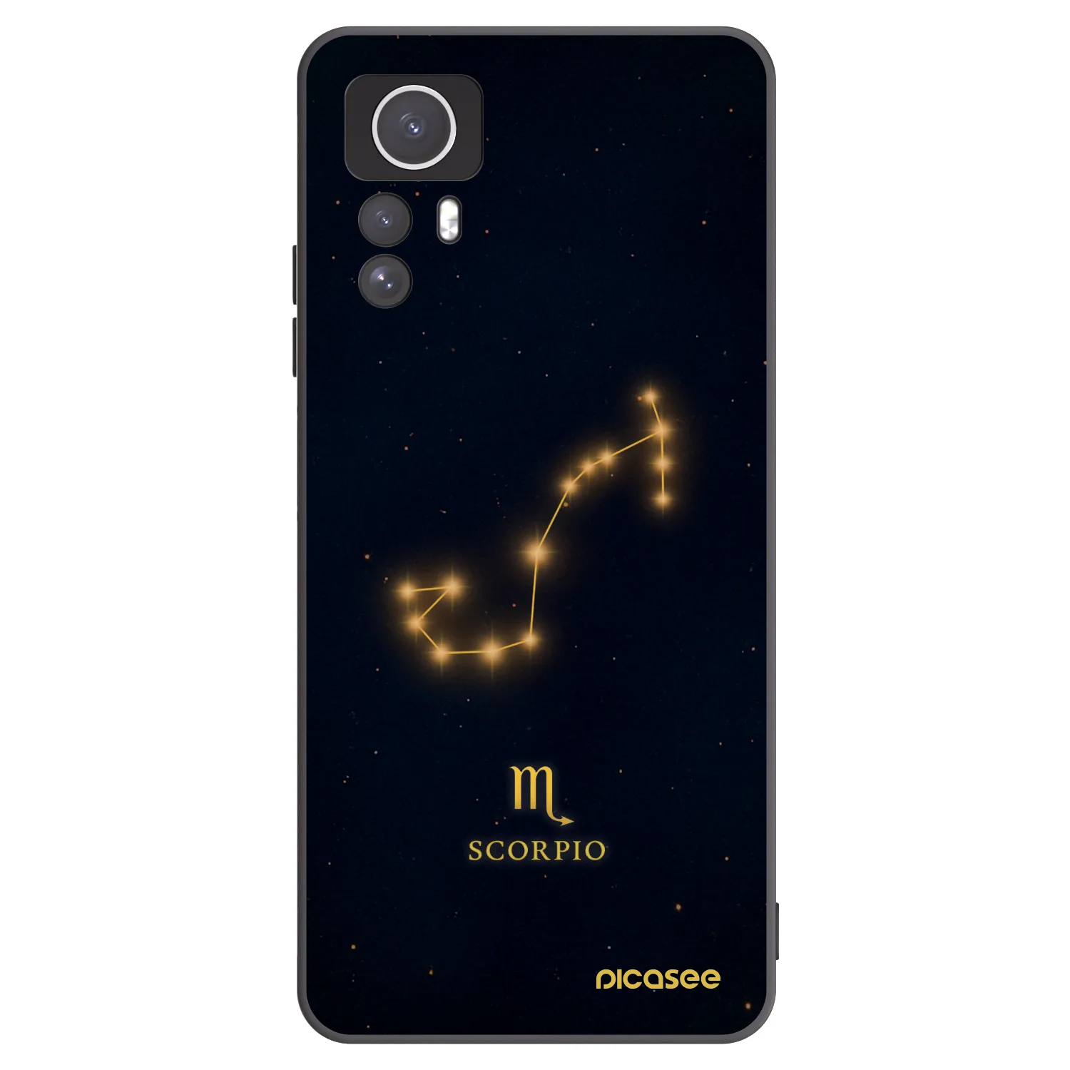 Picasee fekete szilikon tok az alábbi mobiltelefonokra Xiaomi Redmi Note 12S - SCORPIO