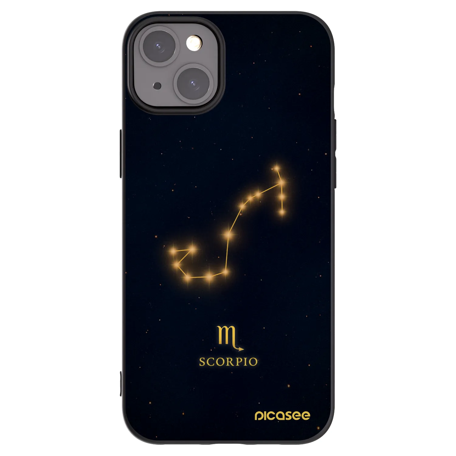 Picasee fekete szilikon tok az alábbi mobiltelefonokra Apple iPhone 15 Plus - SCORPIO
