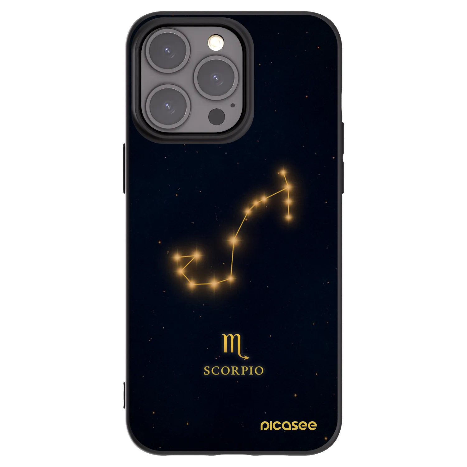 Picasee fekete szilikon tok az alábbi mobiltelefonokra Apple iPhone 15 Pro Max - SCORPIO