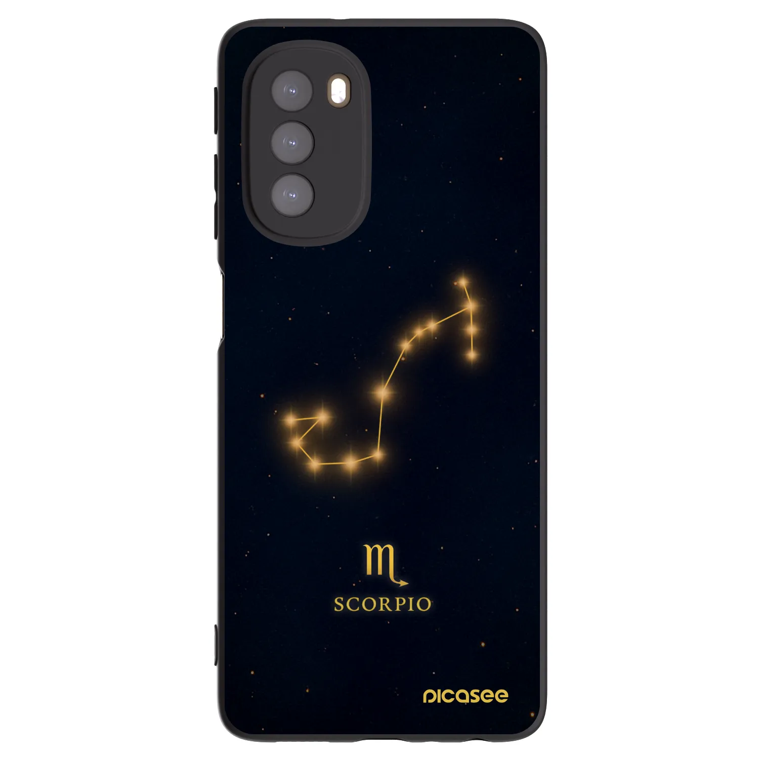Picasee fekete szilikon tok az alábbi mobiltelefonokra Motorola Moto G51 - SCORPIO