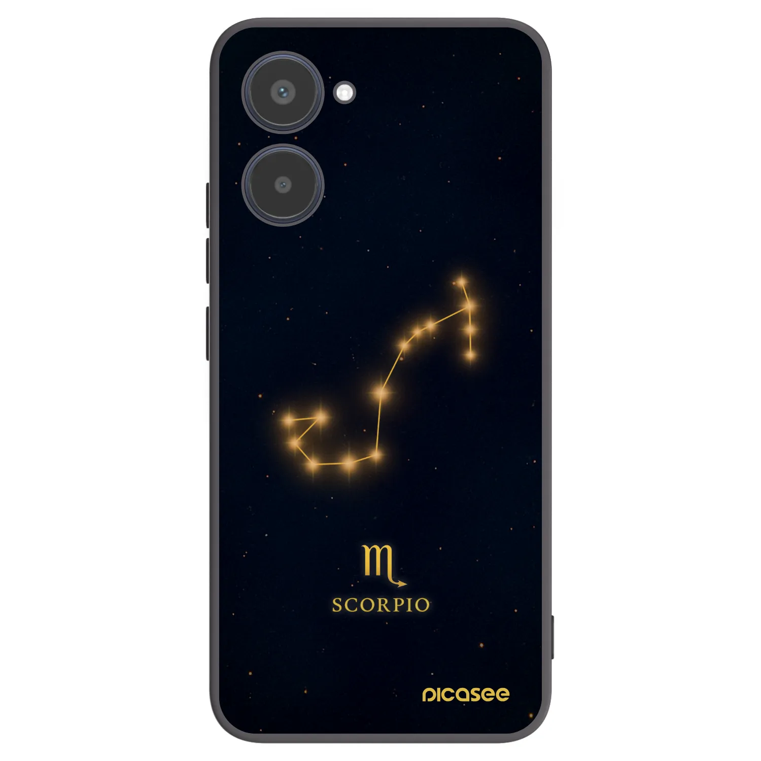 Picasee fekete szilikon tok az alábbi mobiltelefonokra Realme 10 4G - SCORPIO