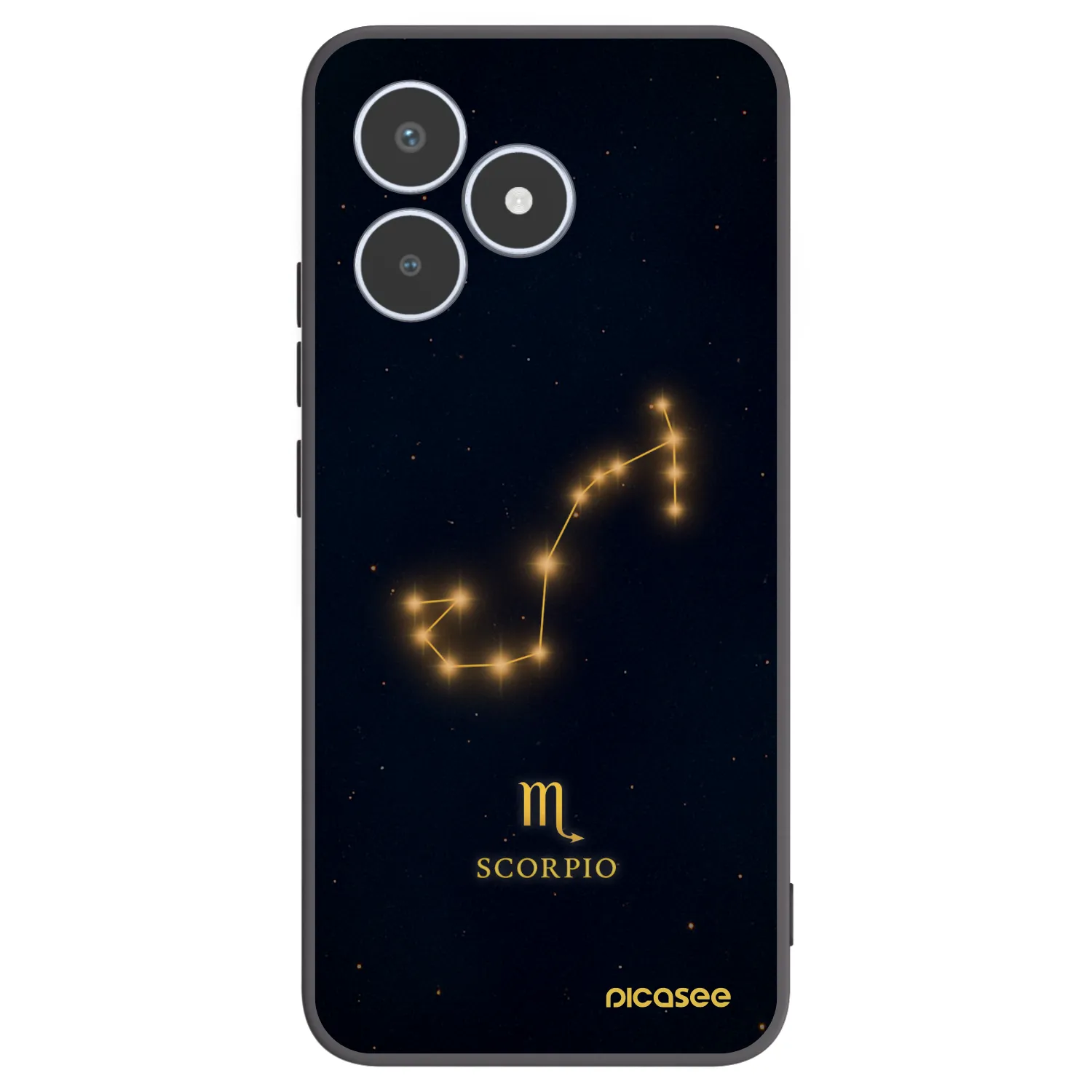 Picasee fekete szilikon tok az alábbi mobiltelefonokra Realme C53 - SCORPIO