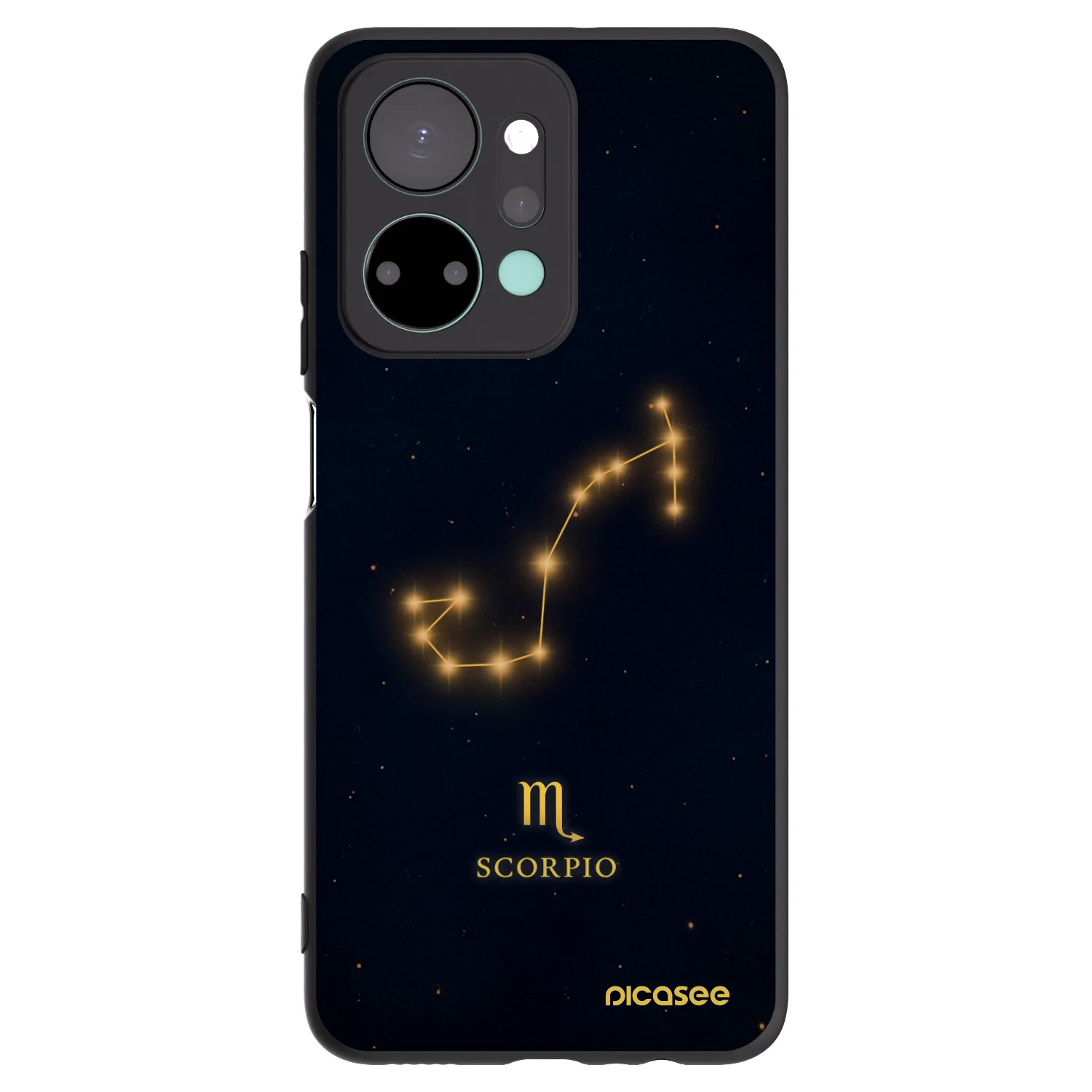 Picasee fekete szilikon tok az alábbi mobiltelefonokra Honor X7a - SCORPIO