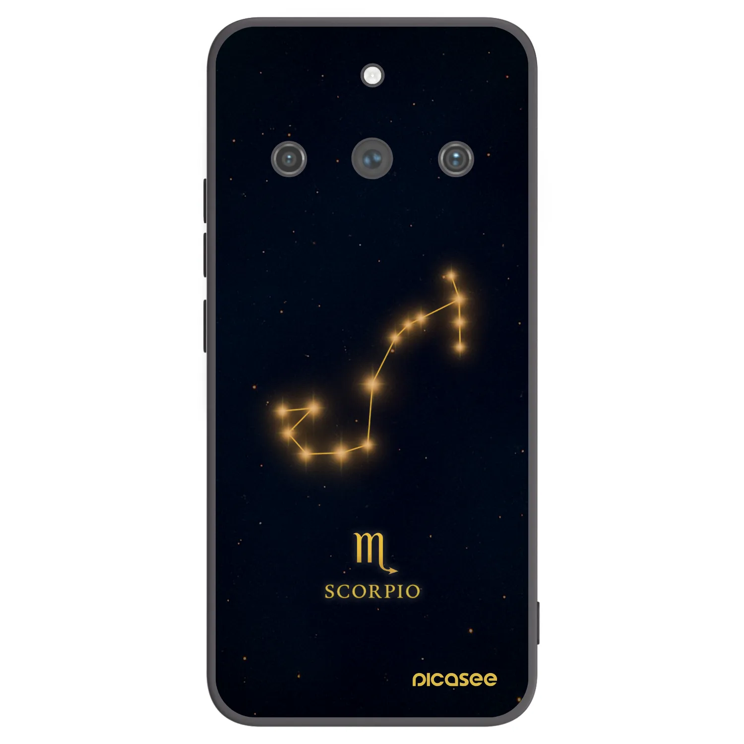 Picasee fekete szilikon tok az alábbi mobiltelefonokra Realme 11 Pro+ - SCORPIO