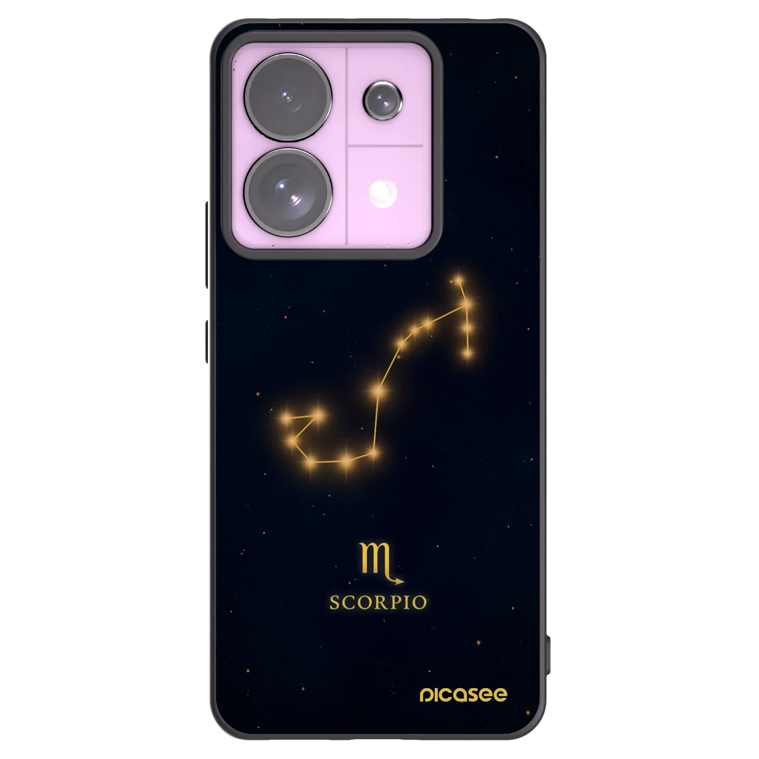 Picasee fekete szilikon tok az alábbi mobiltelefonokra Xiaomi Redmi Note 13 Pro 5G - SCORPIO
