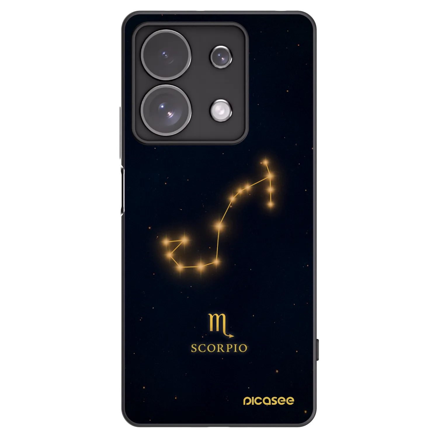 Picasee fekete szilikon tok az alábbi mobiltelefonokra Xiaomi Redmi Note 13 Pro 4G - SCORPIO