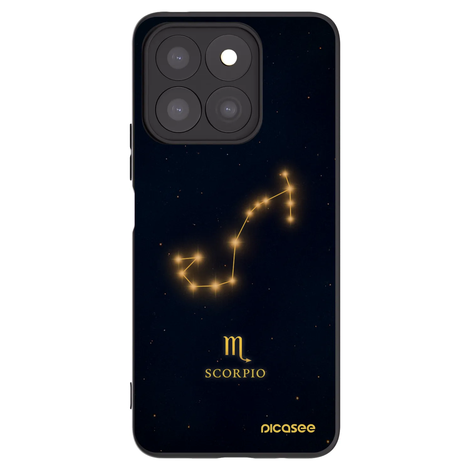 Picasee fekete szilikon tok az alábbi mobiltelefonokra Honor X8b - SCORPIO