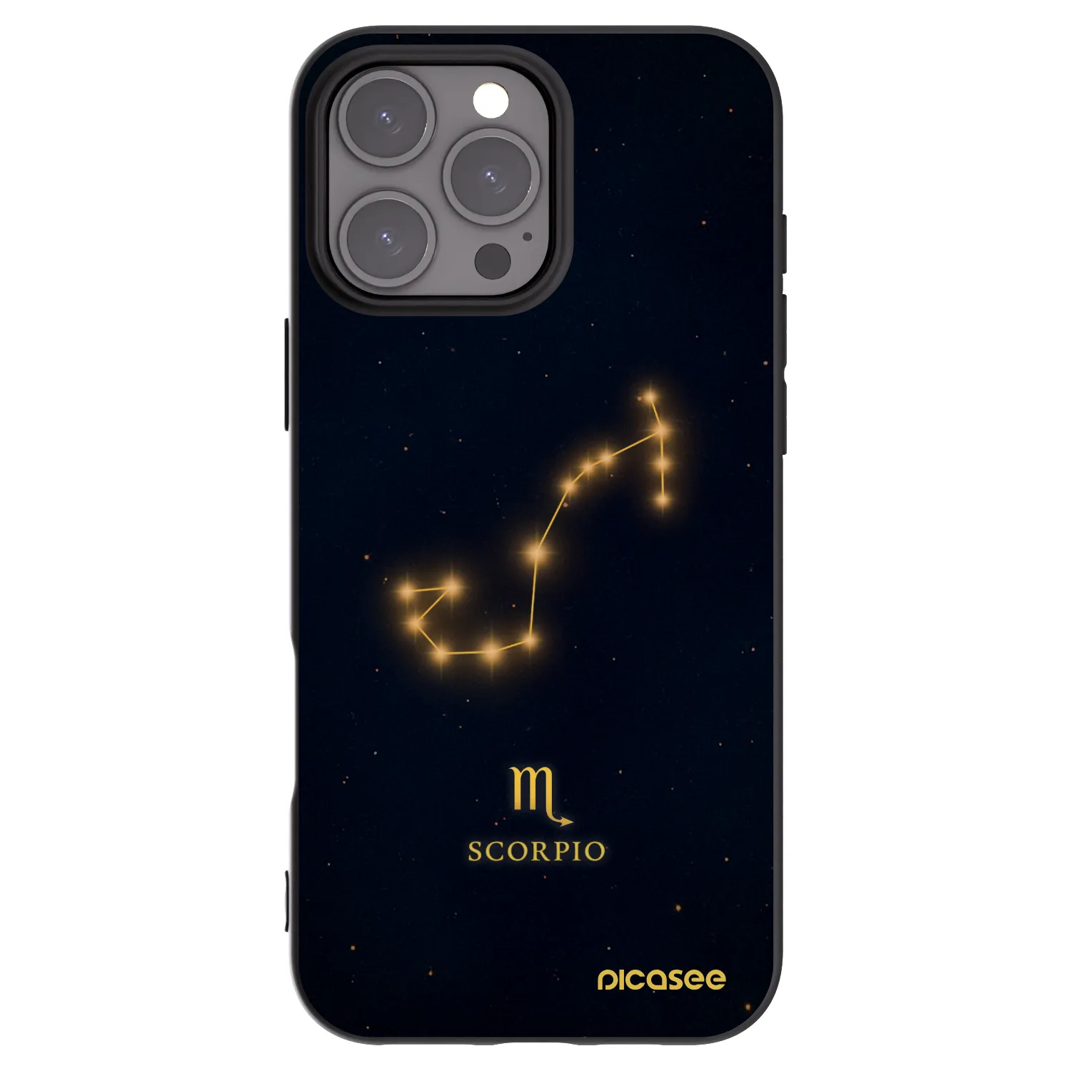 Picasee fekete szilikon tok az alábbi mobiltelefonokra Apple iPhone 16 Pro Max - SCORPIO