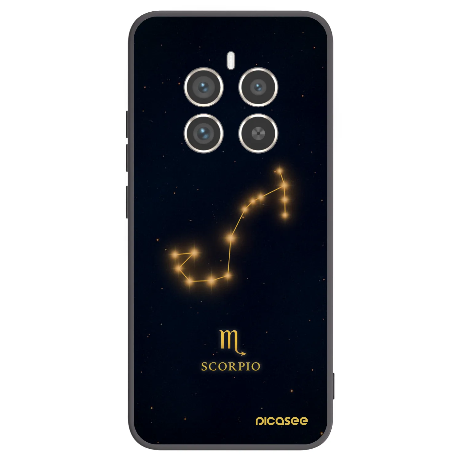 Picasee fekete szilikon tok az alábbi mobiltelefonokra Realme 12 Pro 5G - SCORPIO