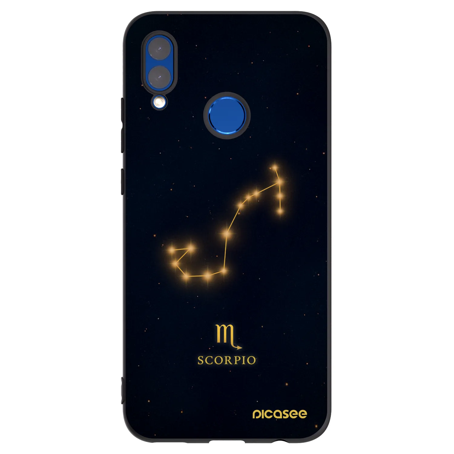 Picasee fekete szilikon tok az alábbi mobiltelefonokra Honor 10 Lite - SCORPIO