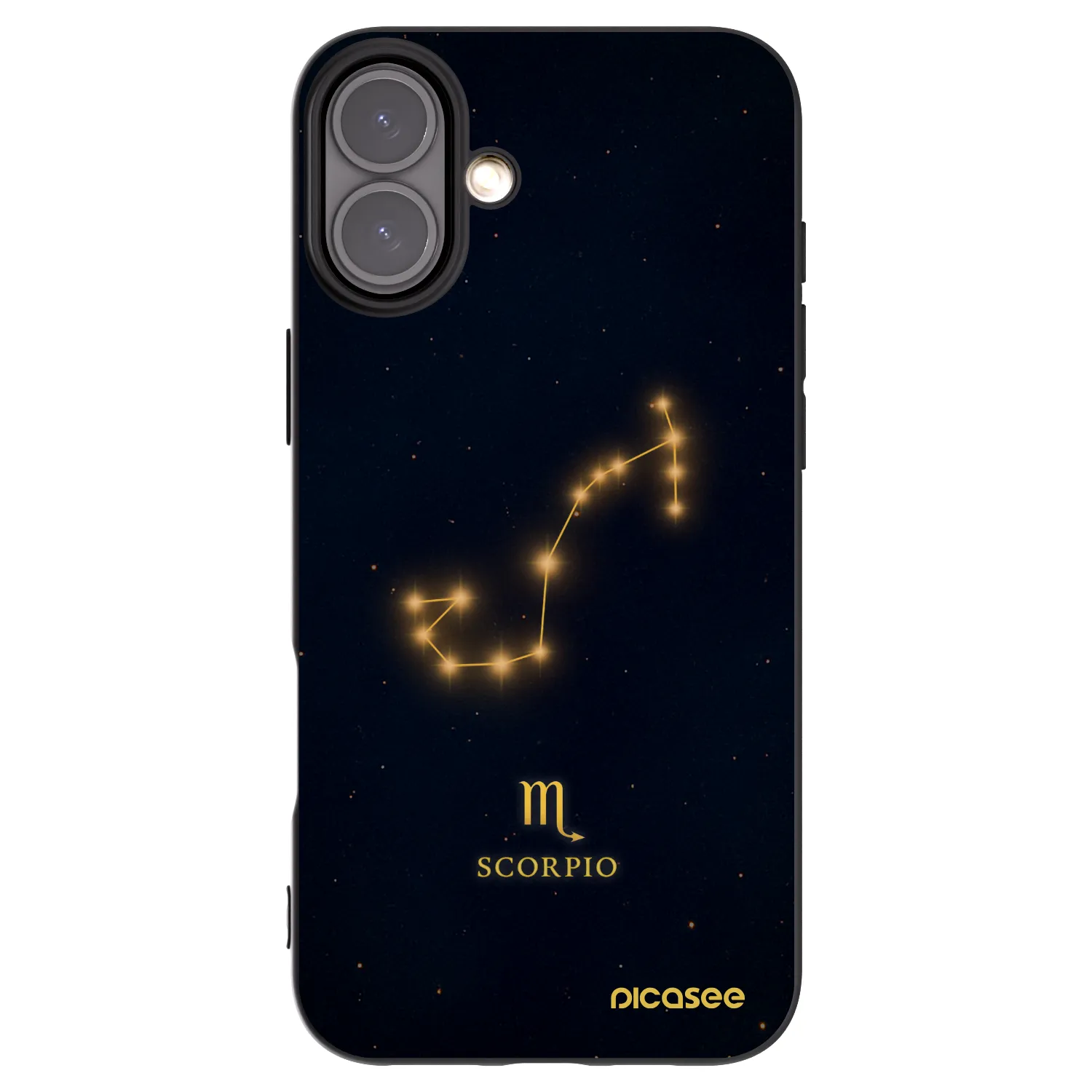 Picasee fekete szilikon tok az alábbi mobiltelefonokra Apple iPhone 16 Plus - SCORPIO