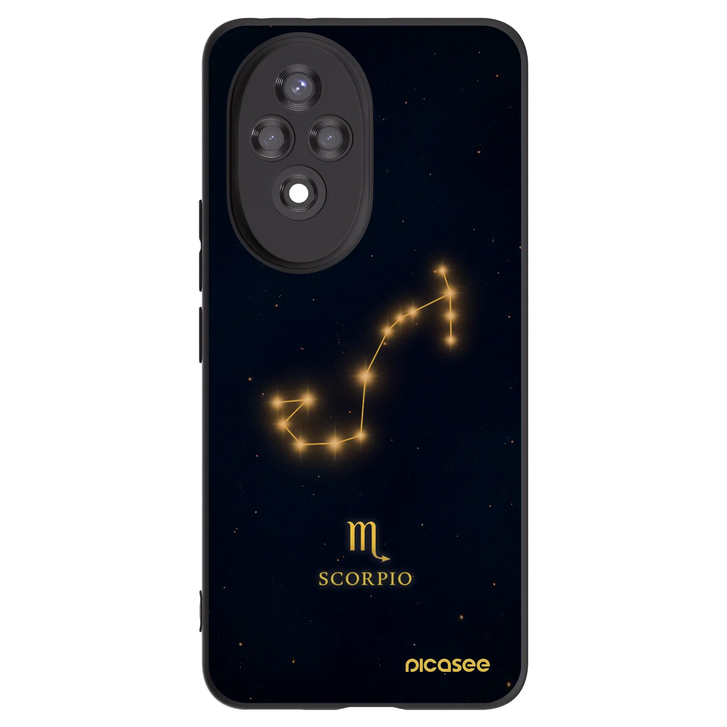 Picasee fekete szilikon tok az alábbi mobiltelefonokra Honor 200 Pro 5G - SCORPIO