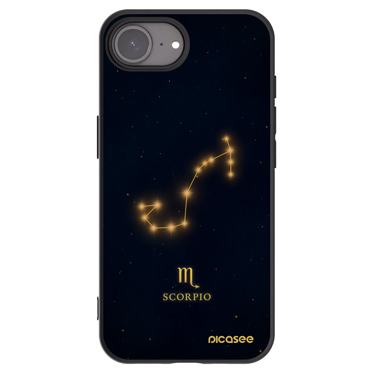 Picasee fekete szilikon tok az alábbi mobiltelefonokra Apple iPhone 16e - SCORPIO