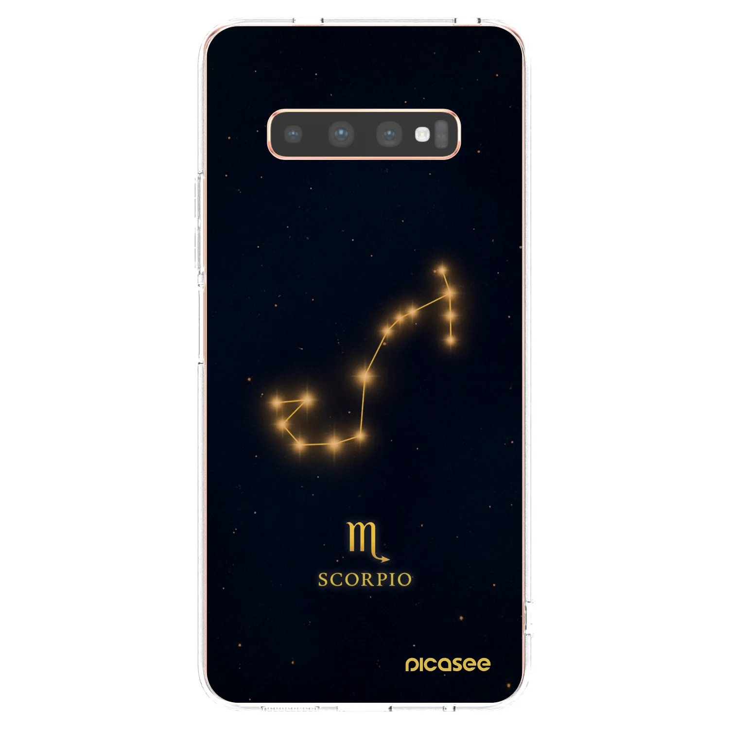 Picasee átlátszó szilikon tok az alábbi mobiltelefonokra Samsung Galaxy S10 Plus G975 - SCORPIO