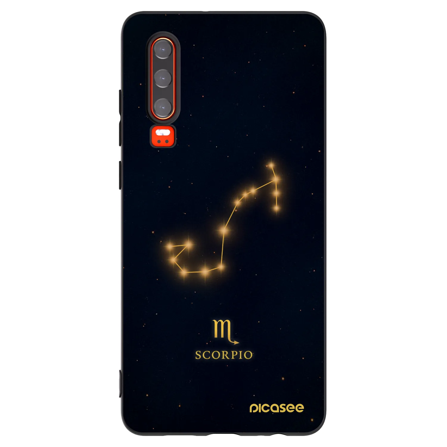 Picasee fekete szilikon tok az alábbi mobiltelefonokra Huawei P30 - SCORPIO