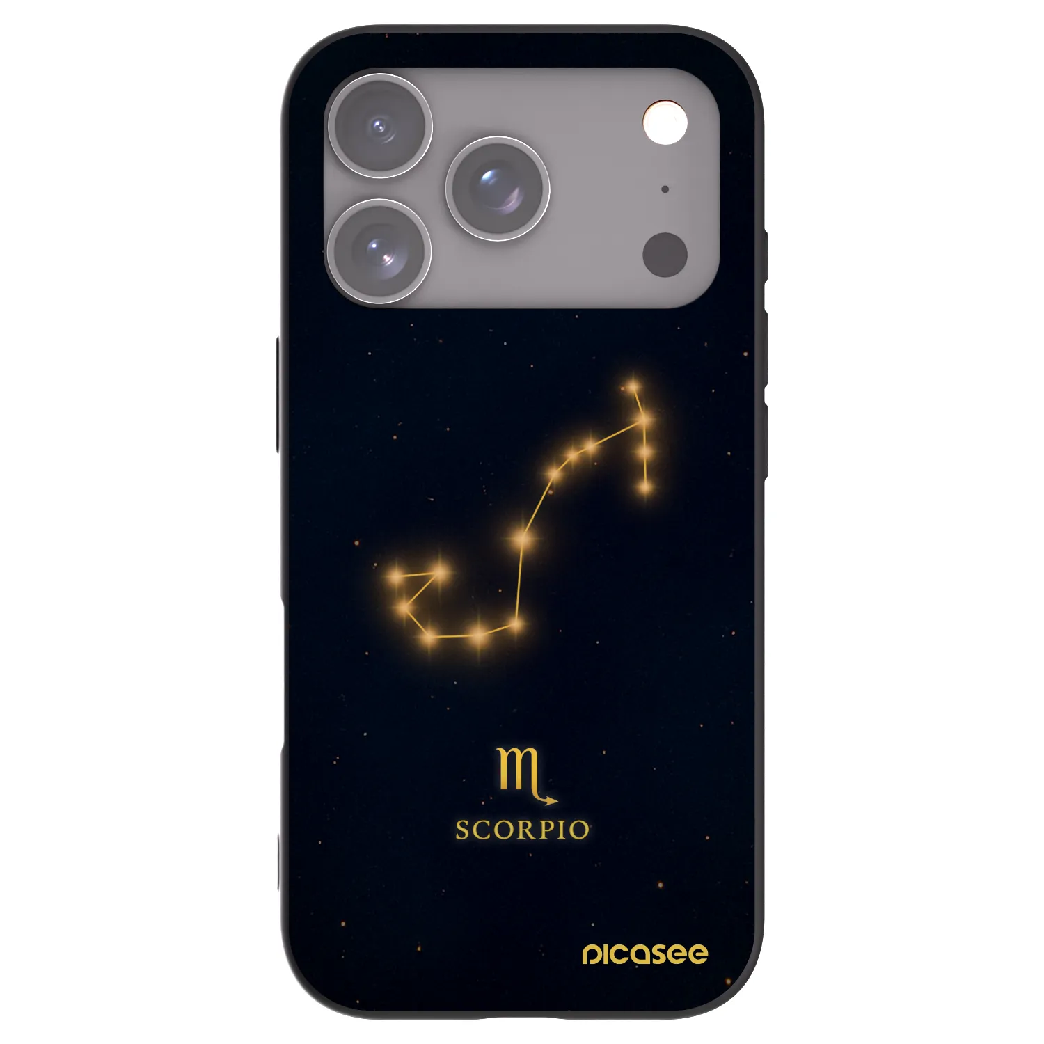 Picasee fekete szilikon tok az alábbi mobiltelefonokra Apple iPhone 17 Pro - SCORPIO