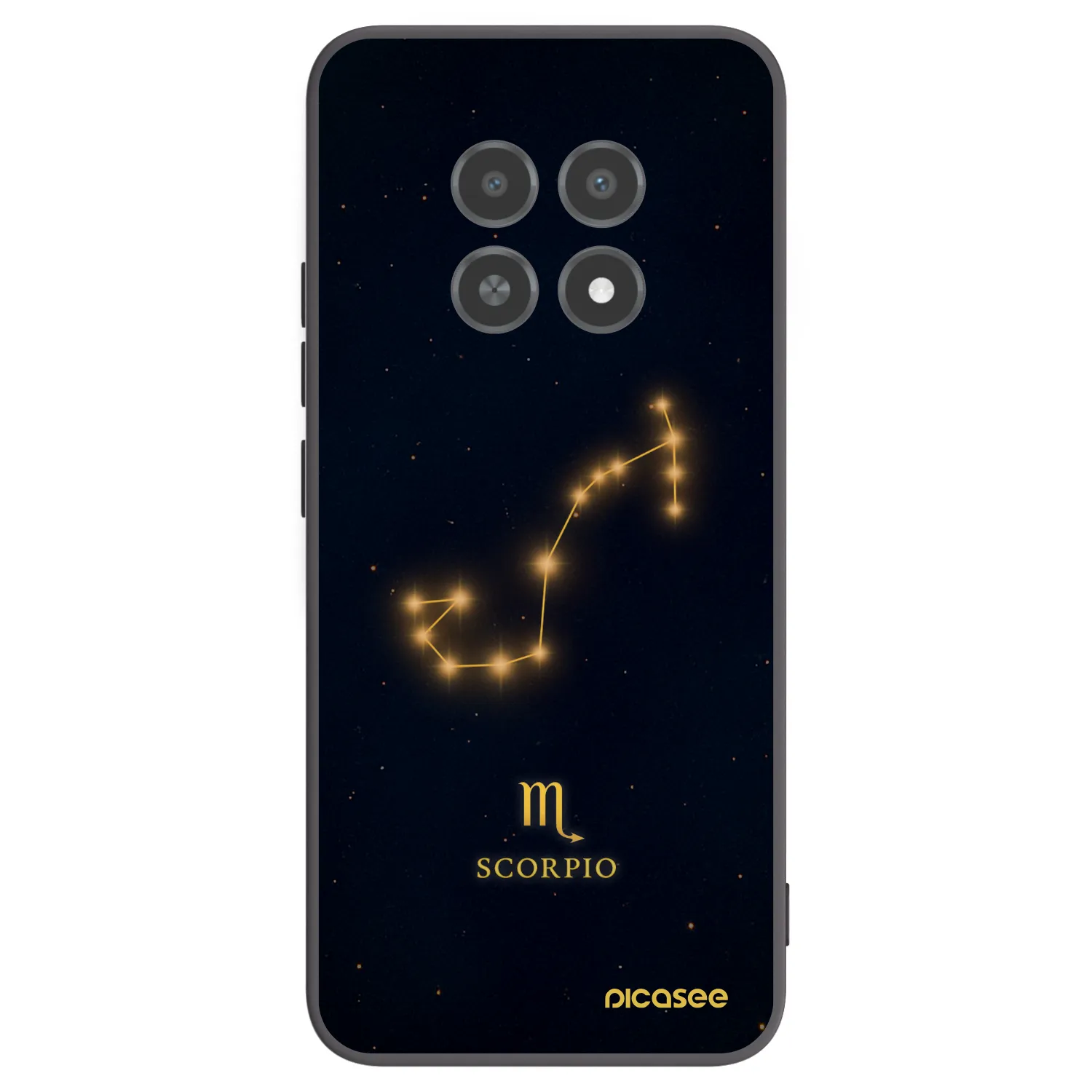 Picasee fekete szilikon tok az alábbi mobiltelefonokra Realme 12X - SCORPIO