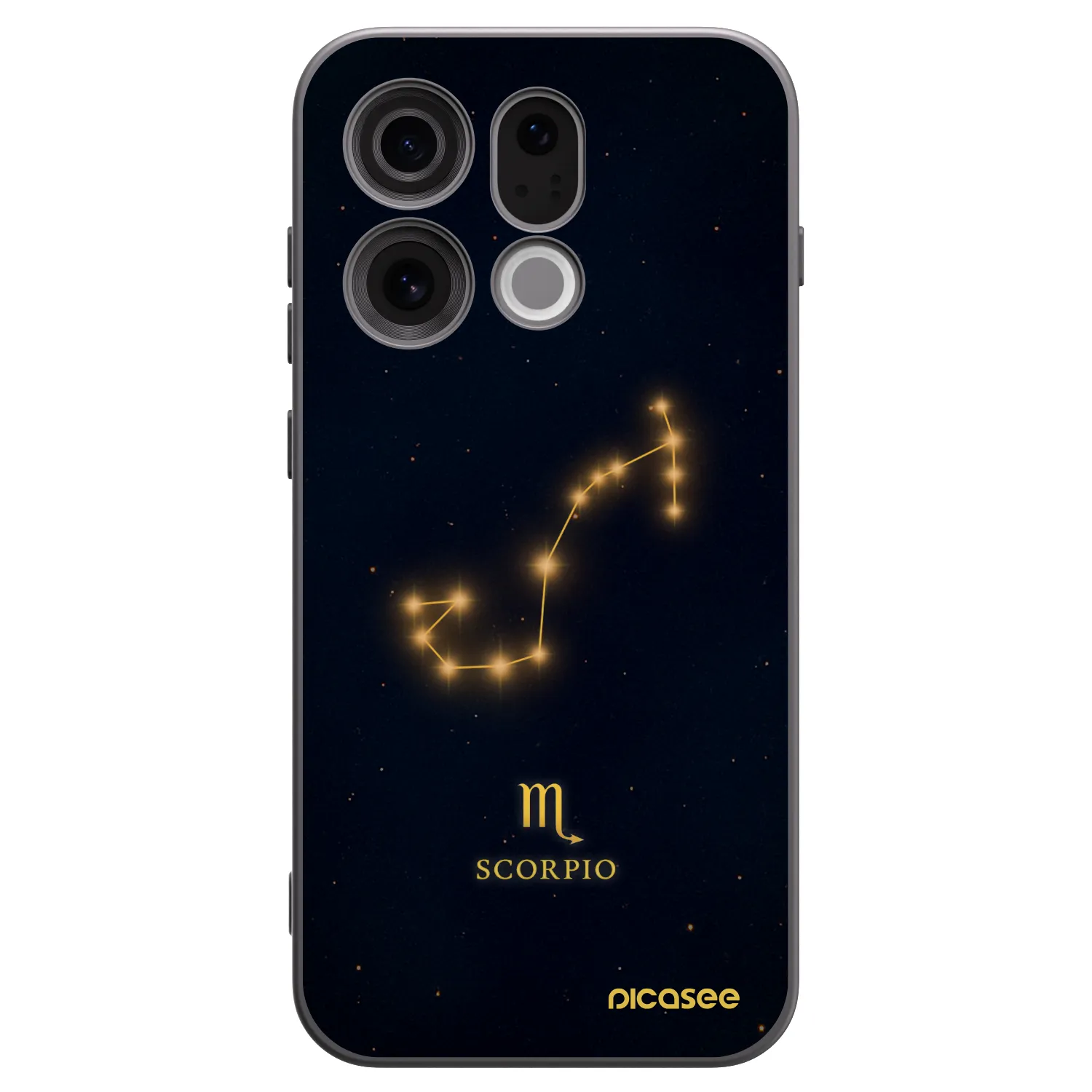 Picasee fekete szilikon tok az alábbi mobiltelefonokra OPPO Find X9 - SCORPIO