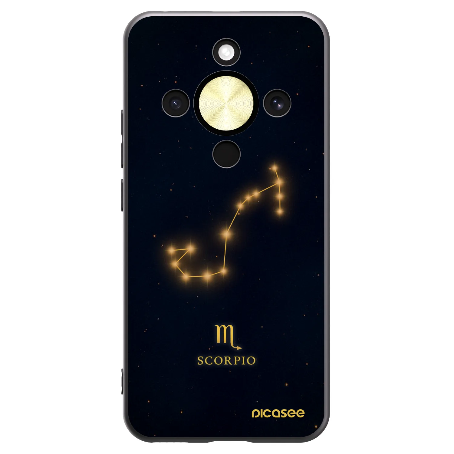 Picasee fekete szilikon tok az alábbi mobiltelefonokra Honor Magic8 Lite 5G - SCORPIO