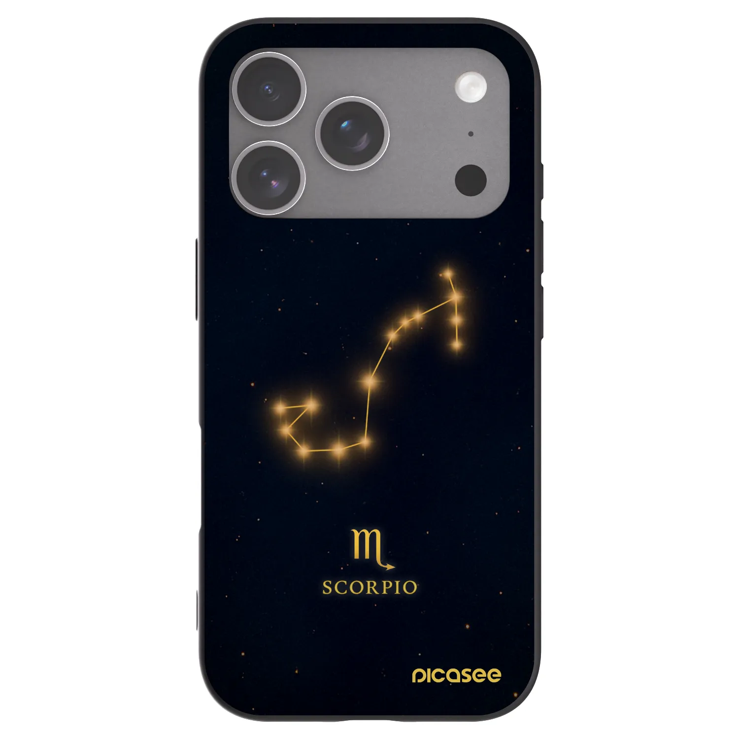 Picasee fekete szilikon tok az alábbi mobiltelefonokra Apple iPhone 18 Pro - SCORPIO