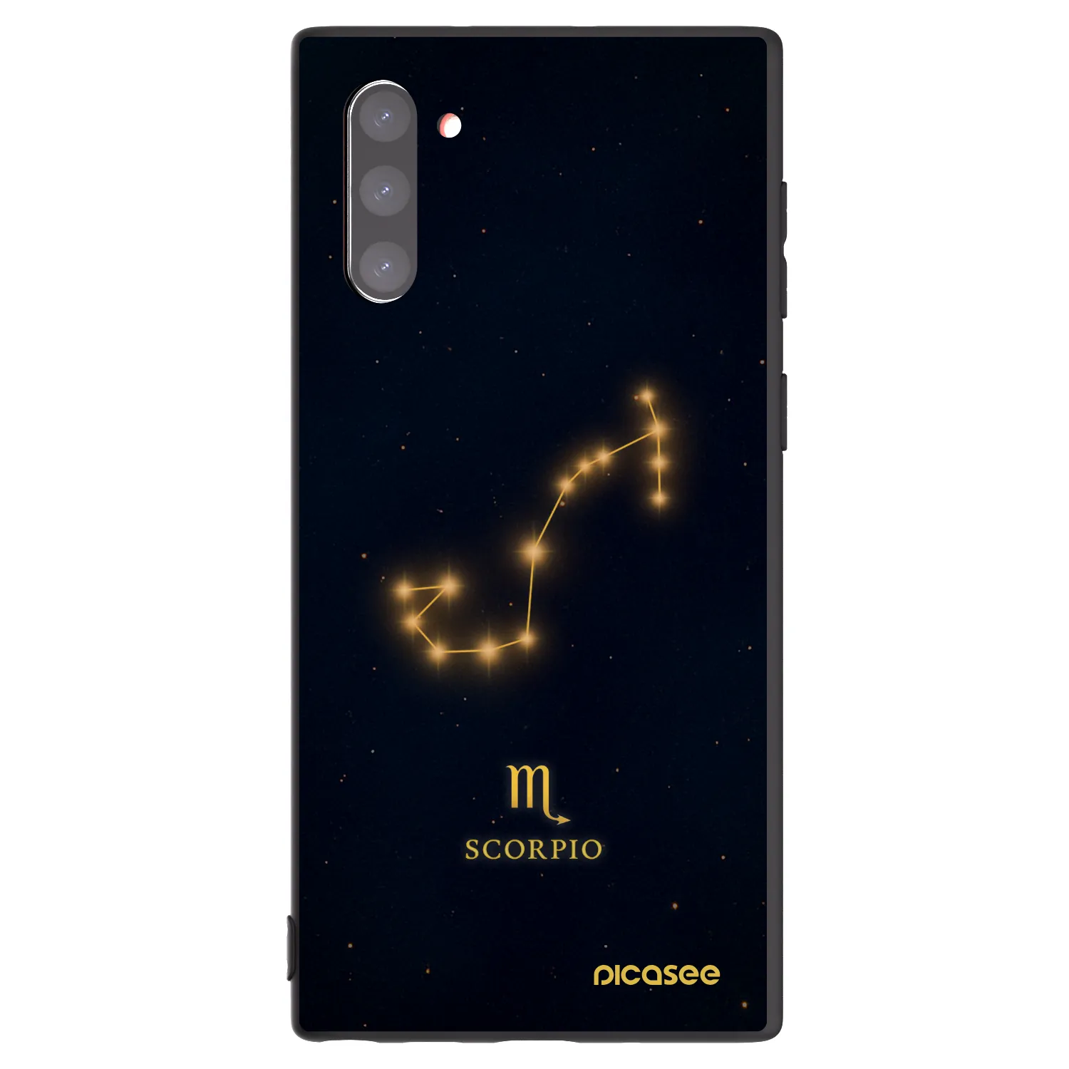 Picasee fekete szilikon tok az alábbi mobiltelefonokra Samsung Galaxy Note 10 N970F - SCORPIO