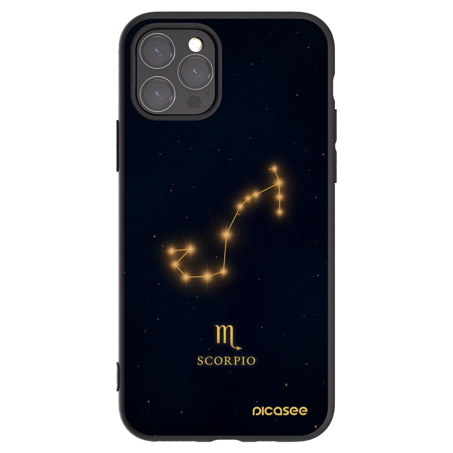 Picasee fekete szilikon tok az alábbi mobiltelefonokra Apple iPhone 11 Pro - SCORPIO