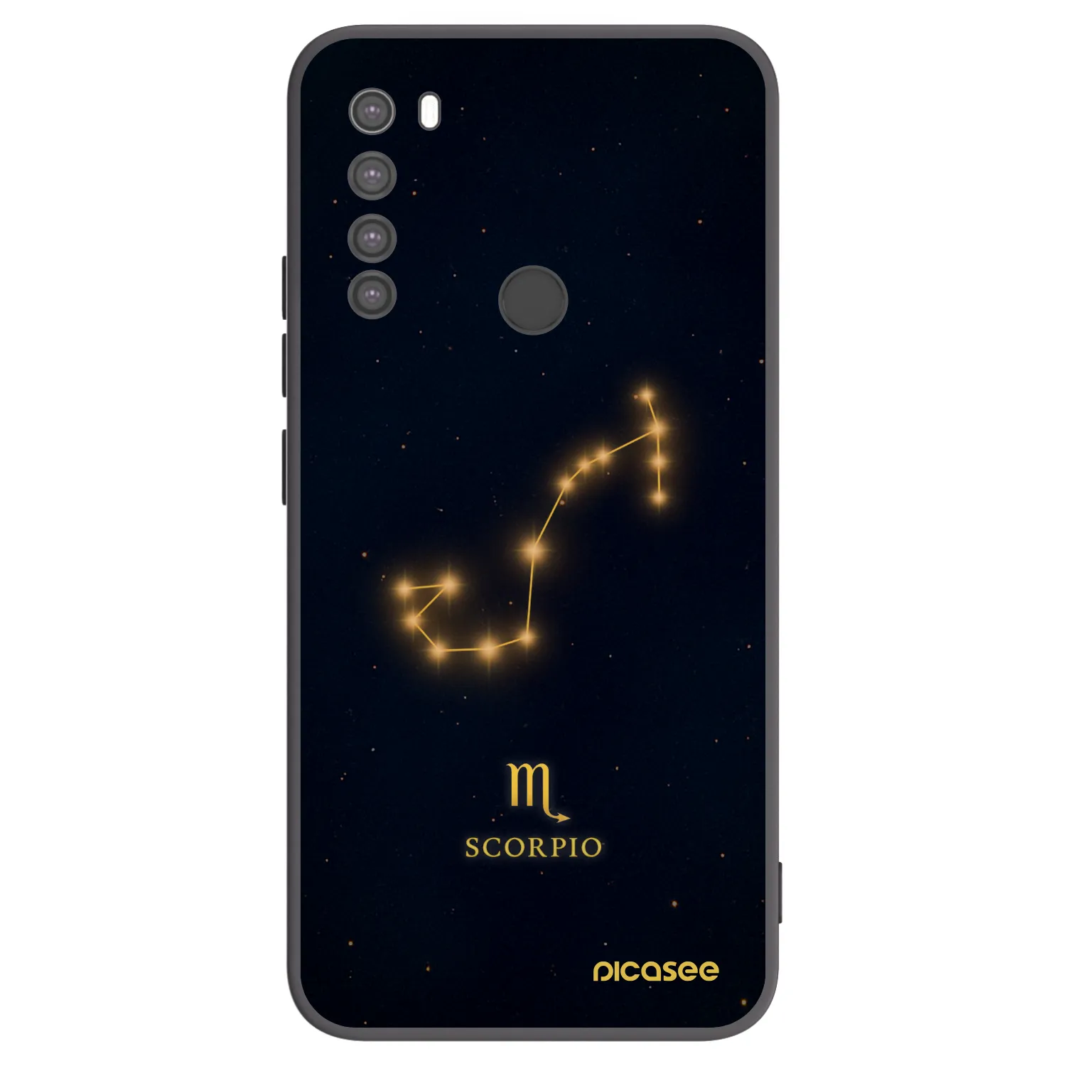 Picasee fekete szilikon tok az alábbi mobiltelefonokra Xiaomi Redmi Note 8 - SCORPIO