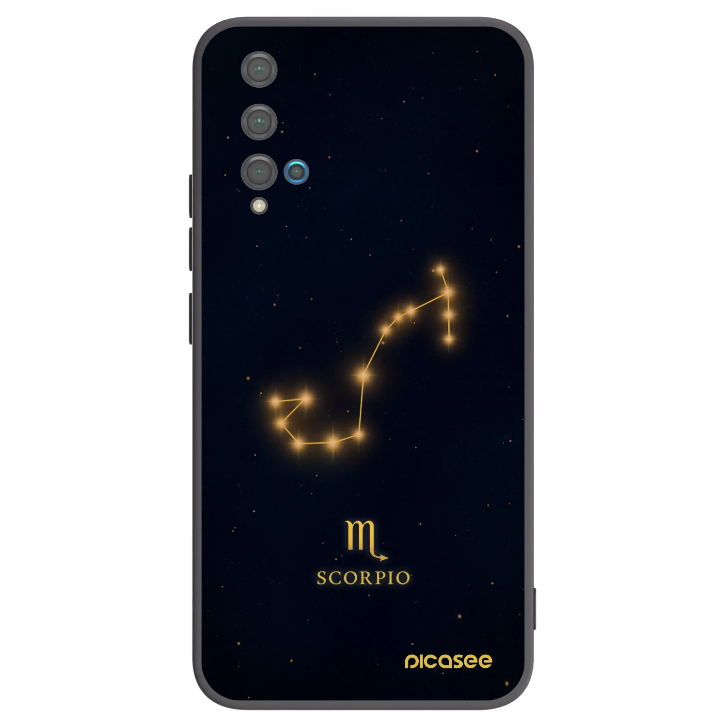 Picasee fekete szilikon tok az alábbi mobiltelefonokra Huawei Nova 5T - SCORPIO