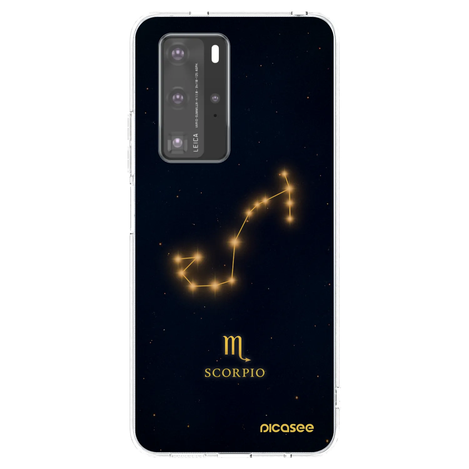 Picasee átlátszó szilikon tok az alábbi mobiltelefonokra Huawei P40 Pro - SCORPIO