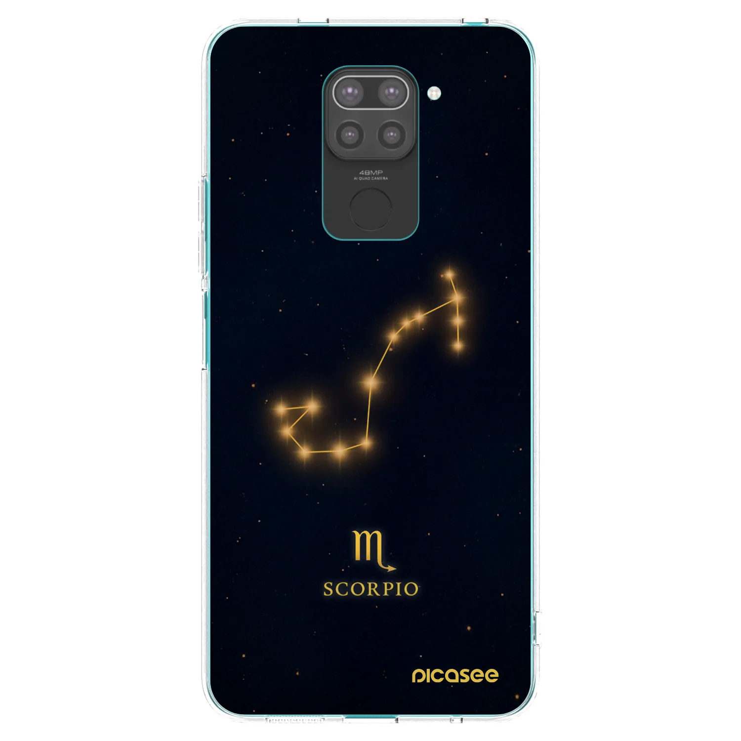 Picasee fekete szilikon tok az alábbi mobiltelefonokra Xiaomi Redmi Note 9 - SCORPIO