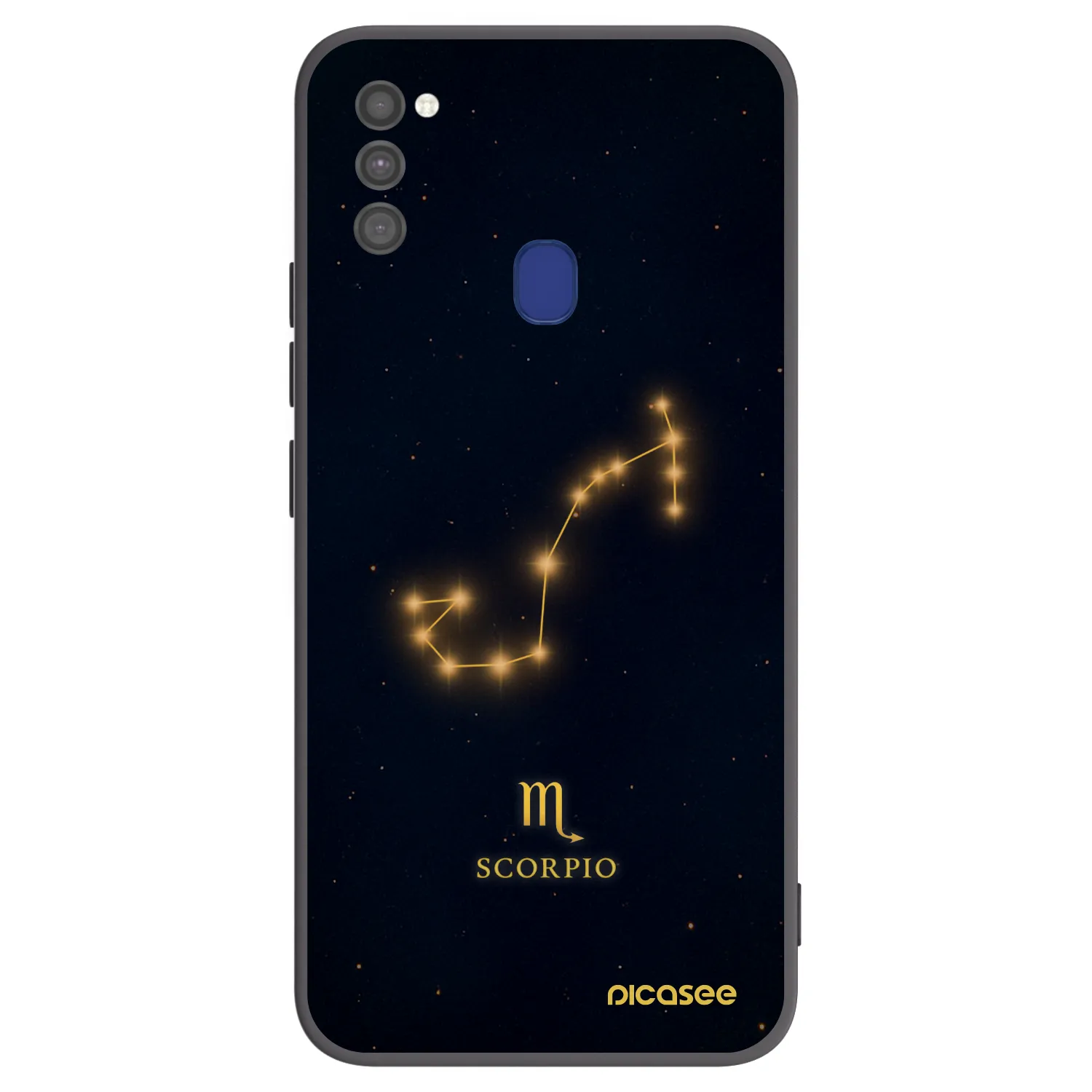 Picasee fekete szilikon tok az alábbi mobiltelefonokra Samsung Galaxy M21 M215F - SCORPIO