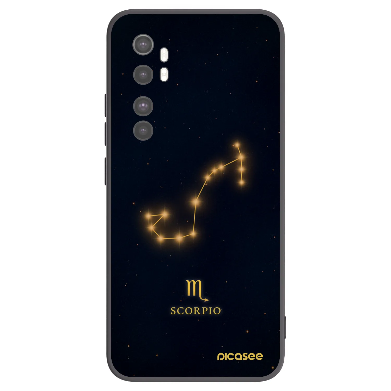 Picasee fekete szilikon tok az alábbi mobiltelefonokra Xiaomi Mi Note 10 Lite - SCORPIO