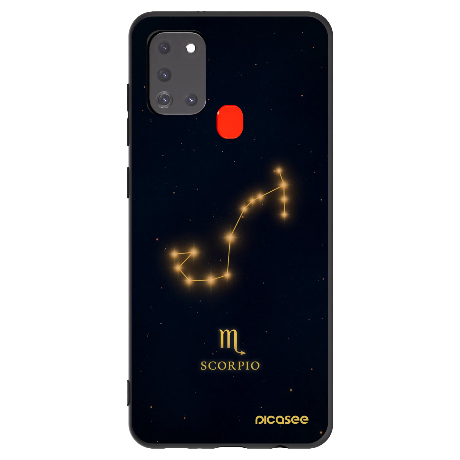 Picasee fekete szilikon tok az alábbi mobiltelefonokra Samsung Galaxy A21s - SCORPIO